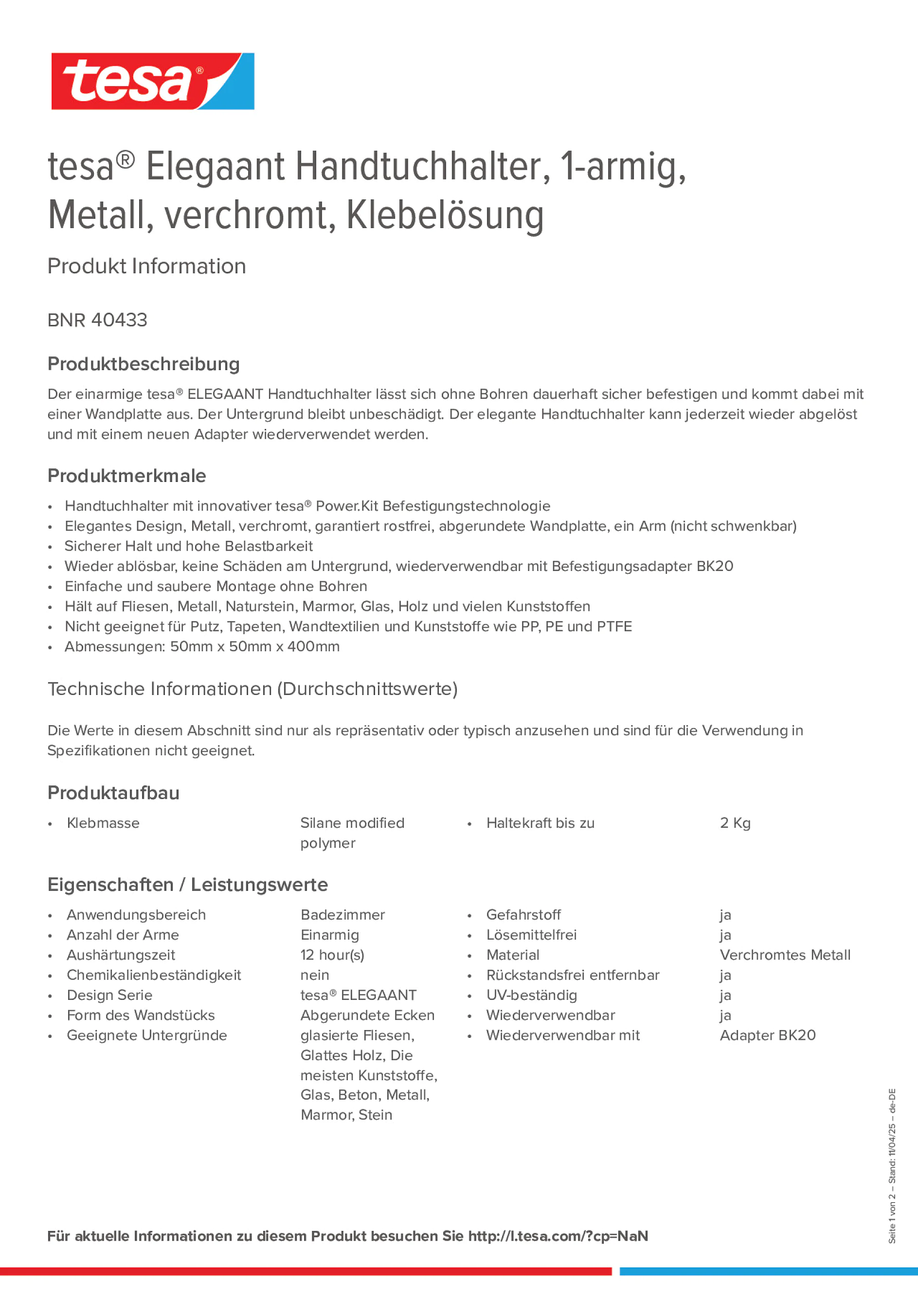 Product information_tesa® 40433_de-DE