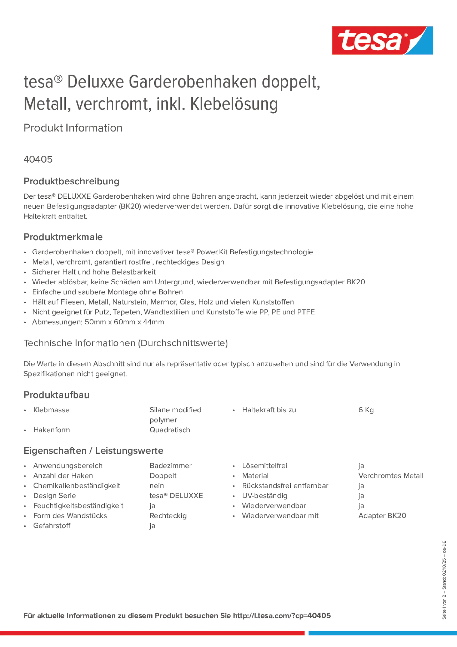 Product information_tesa® 40405_de-DE