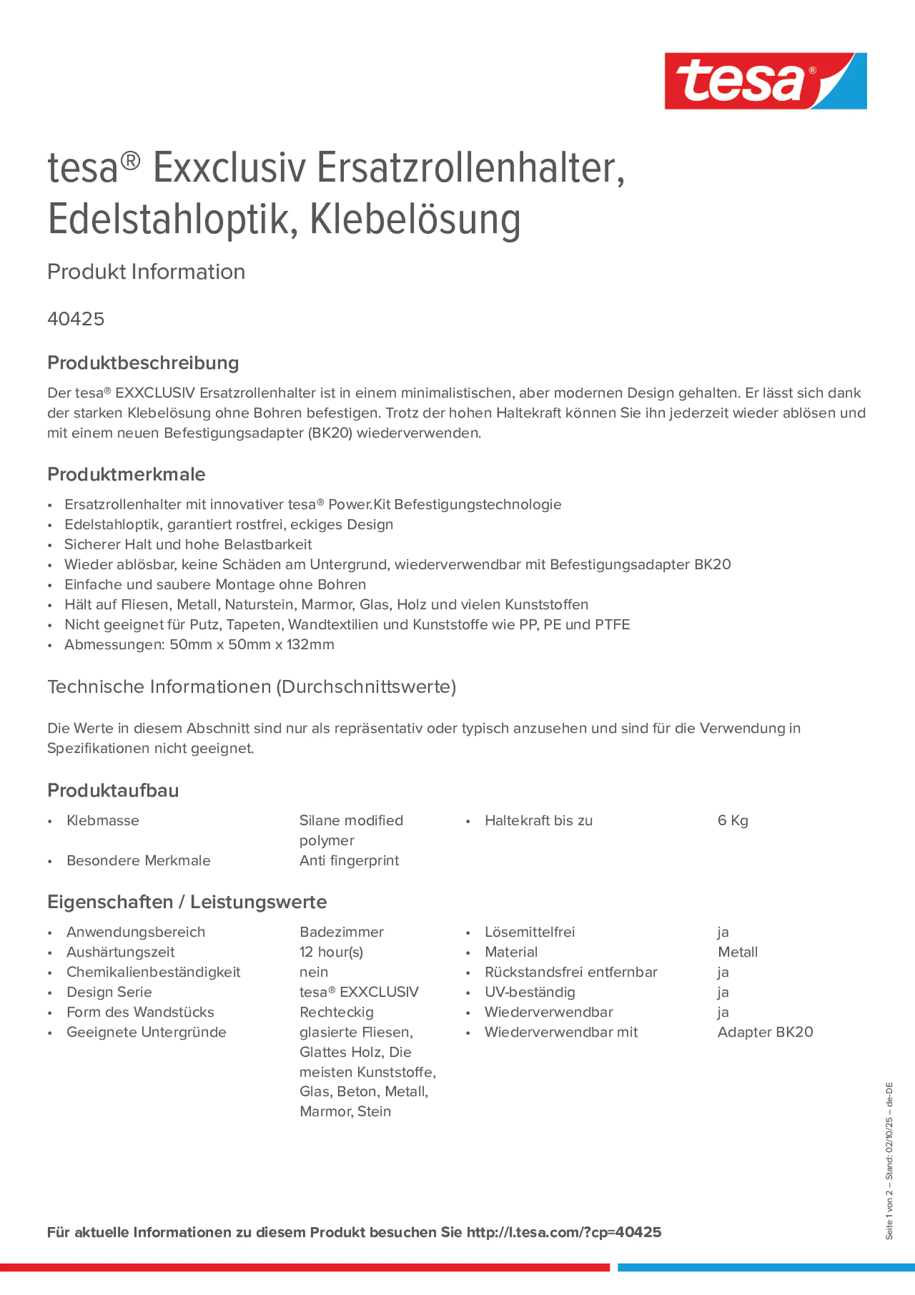 Product information_tesa® 40425_de-DE