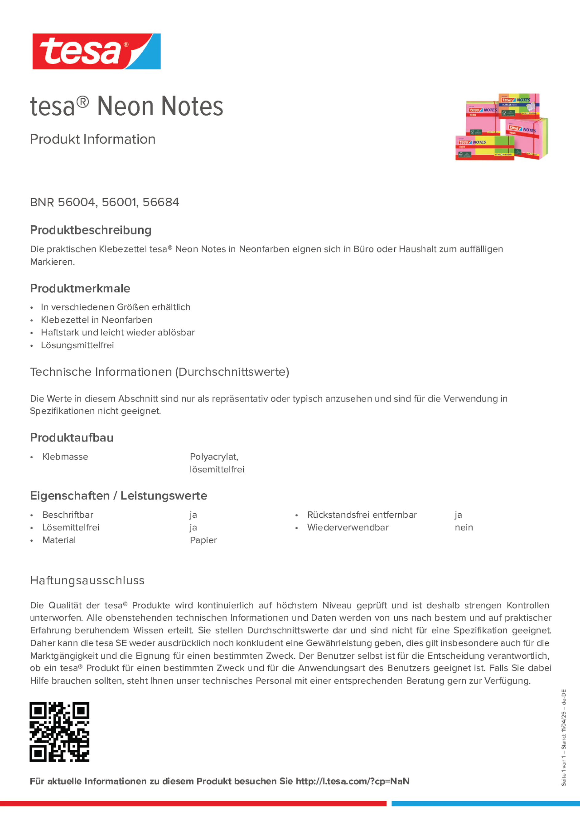 Product information_tesa® 56001_de-DE