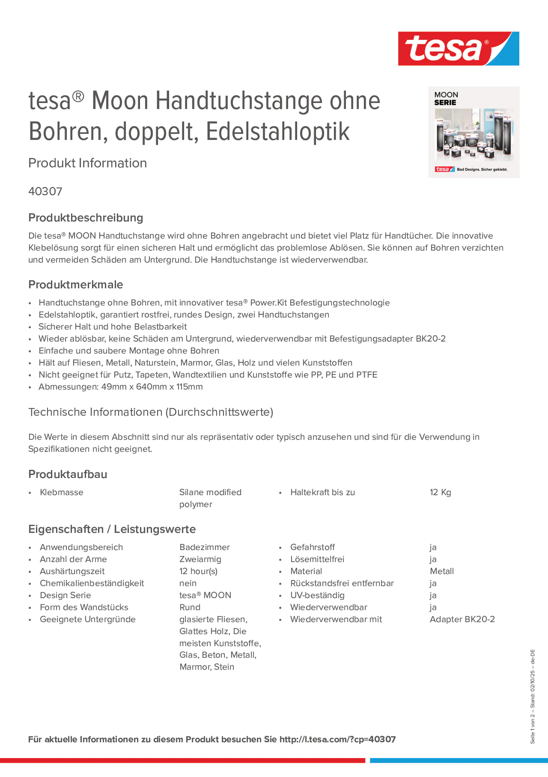 Product information_tesa® 40307_de-DE