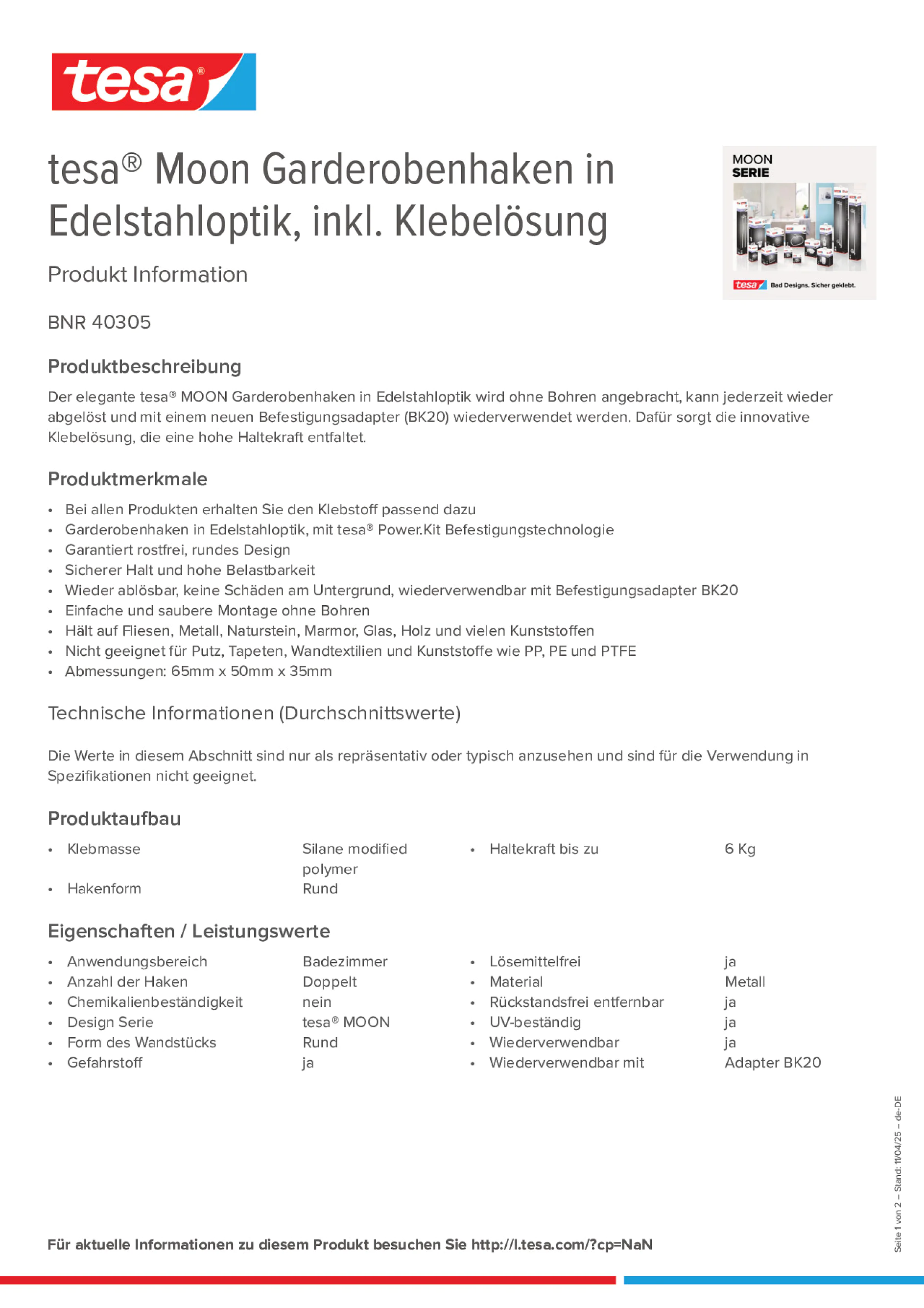 Product information_tesa® 40305_de-DE