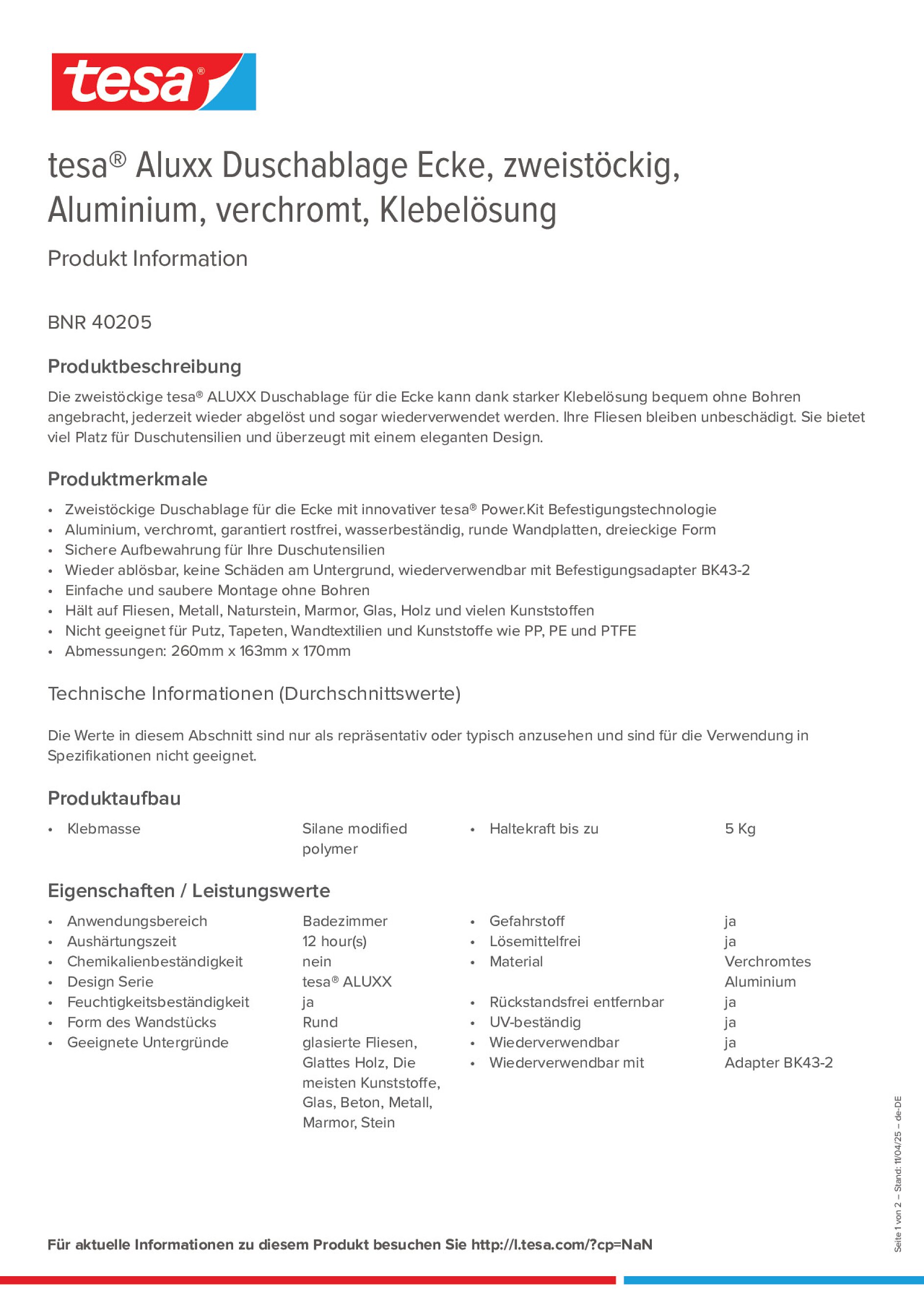 Product information_tesa® 40205_de-DE