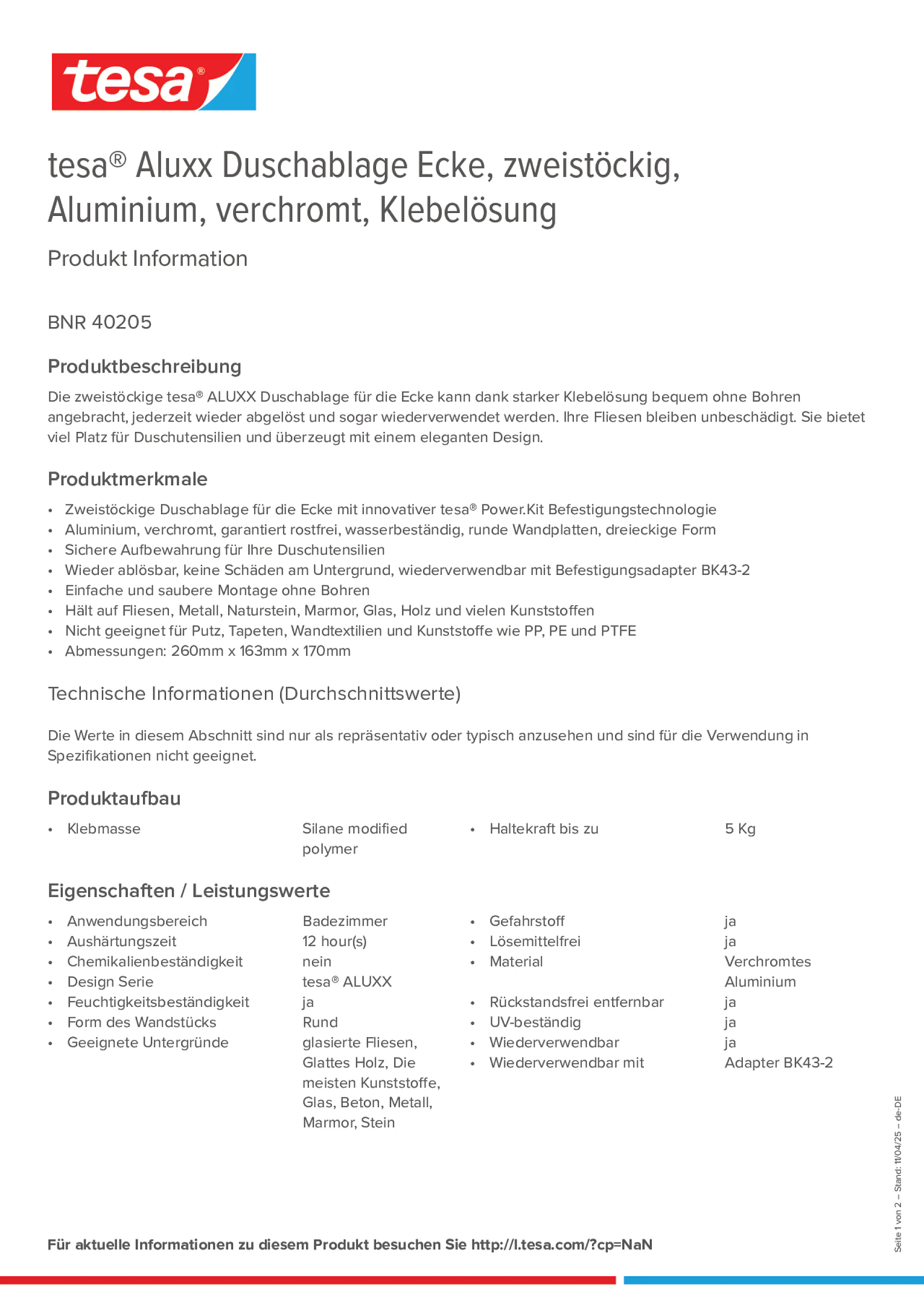 Product information_tesa® 40205_de-DE