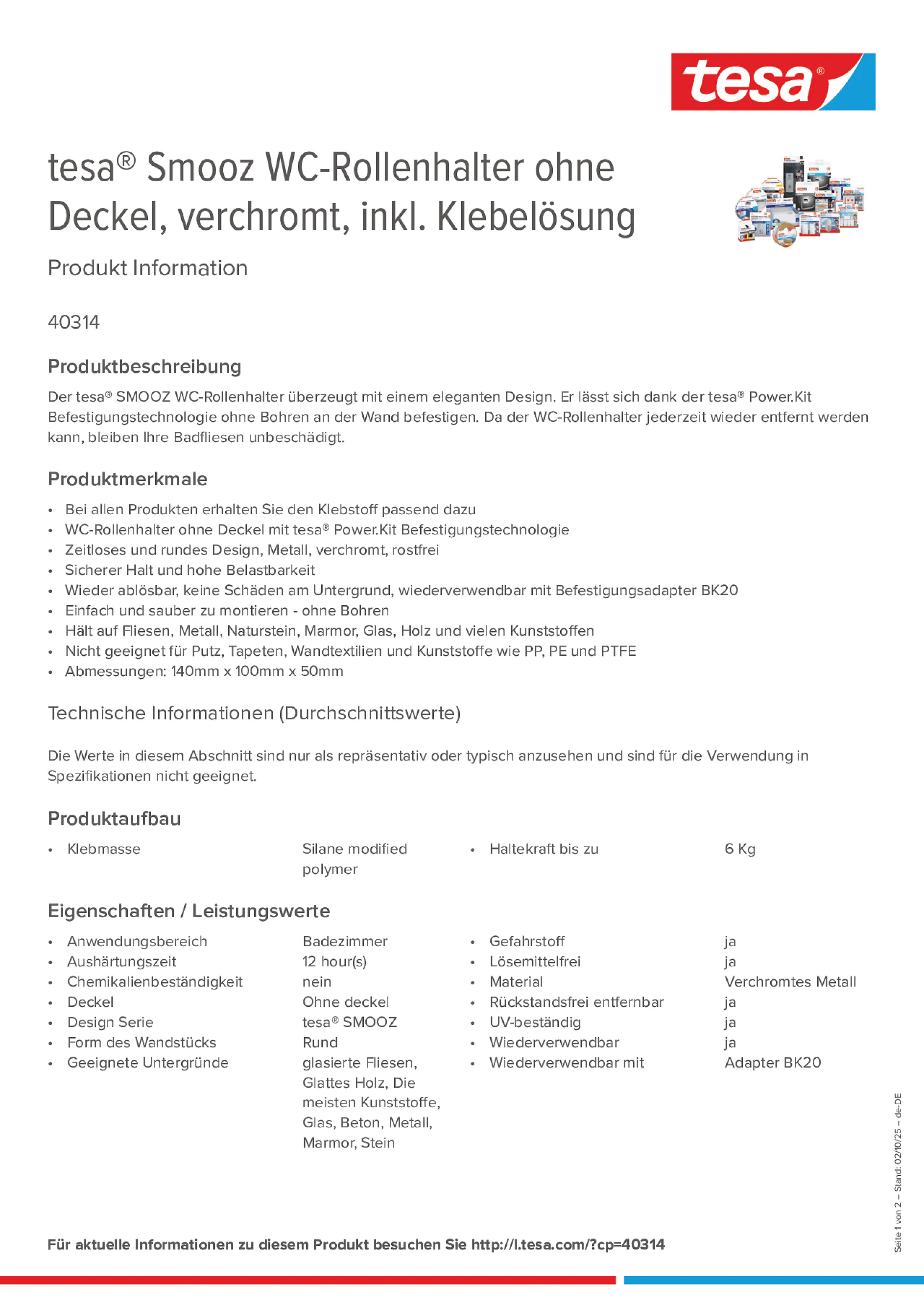 Product information_tesa® 40314_de-DE