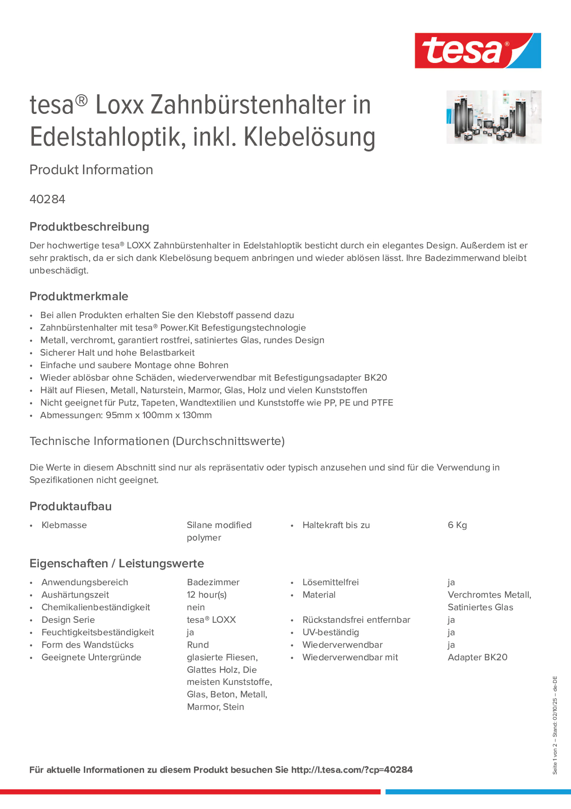 Product information_tesa® 40284_de-DE