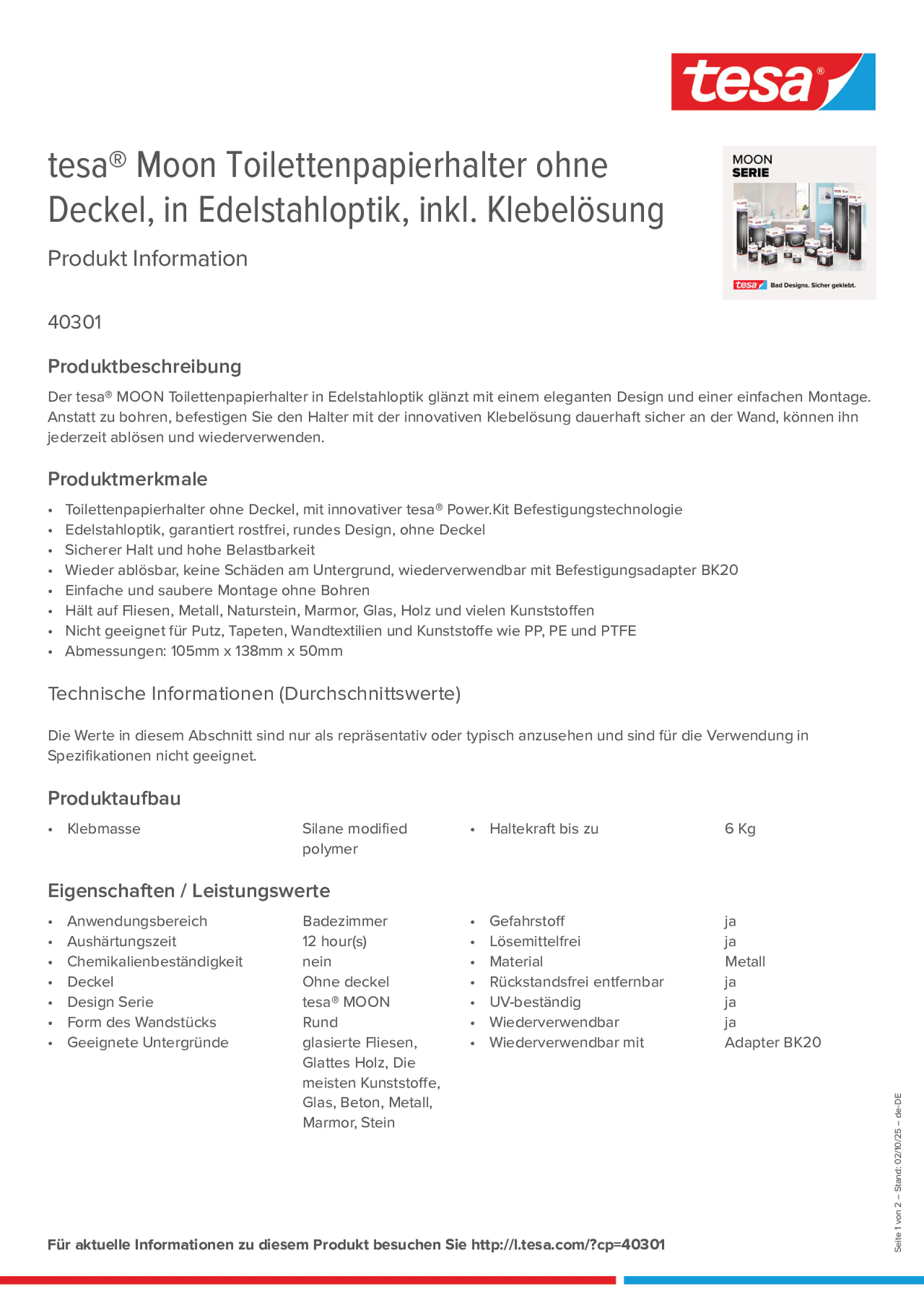 Product information_tesa® 40301_de-DE