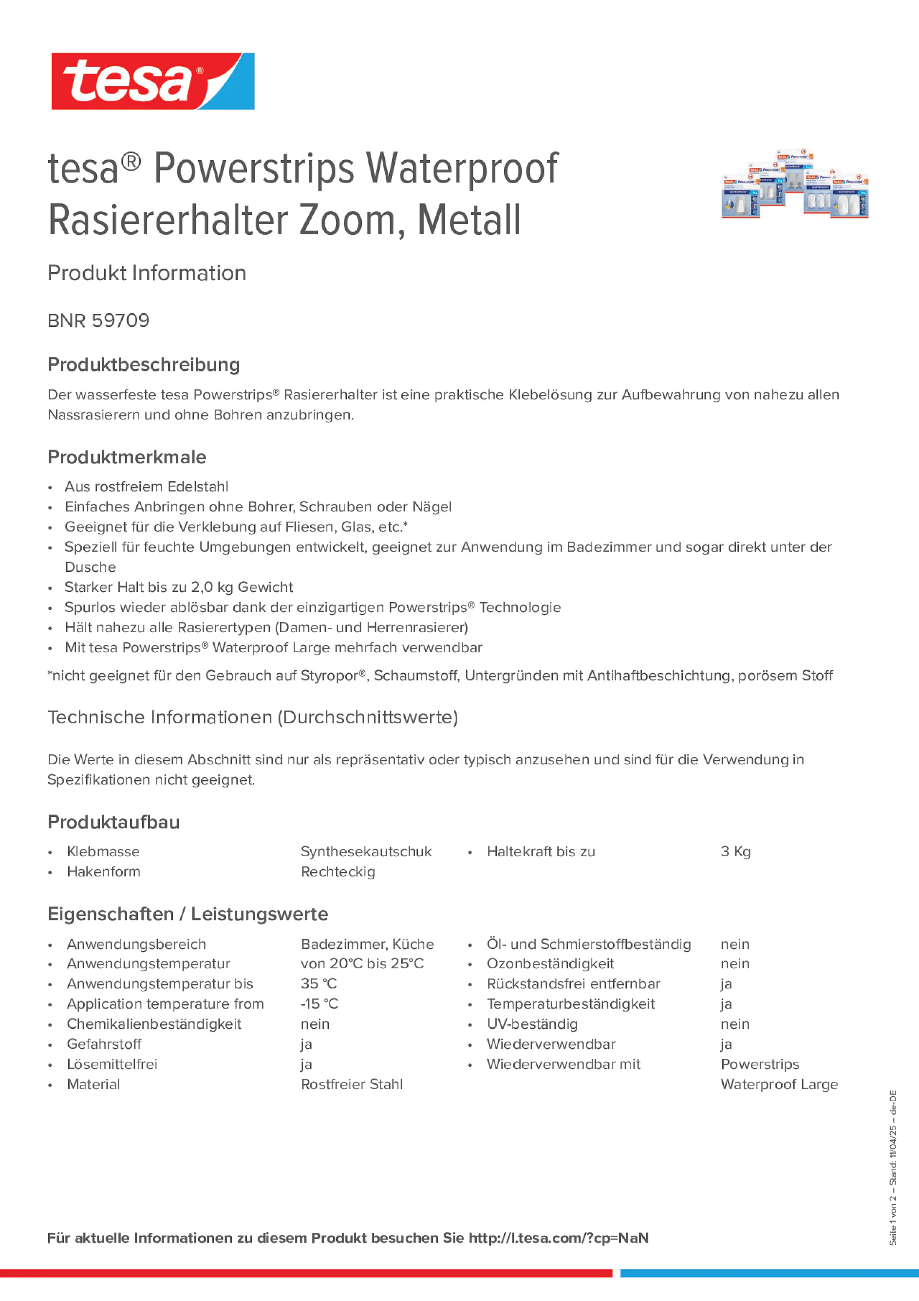 Product information_tesa® Powerstrips 59709_de-DE