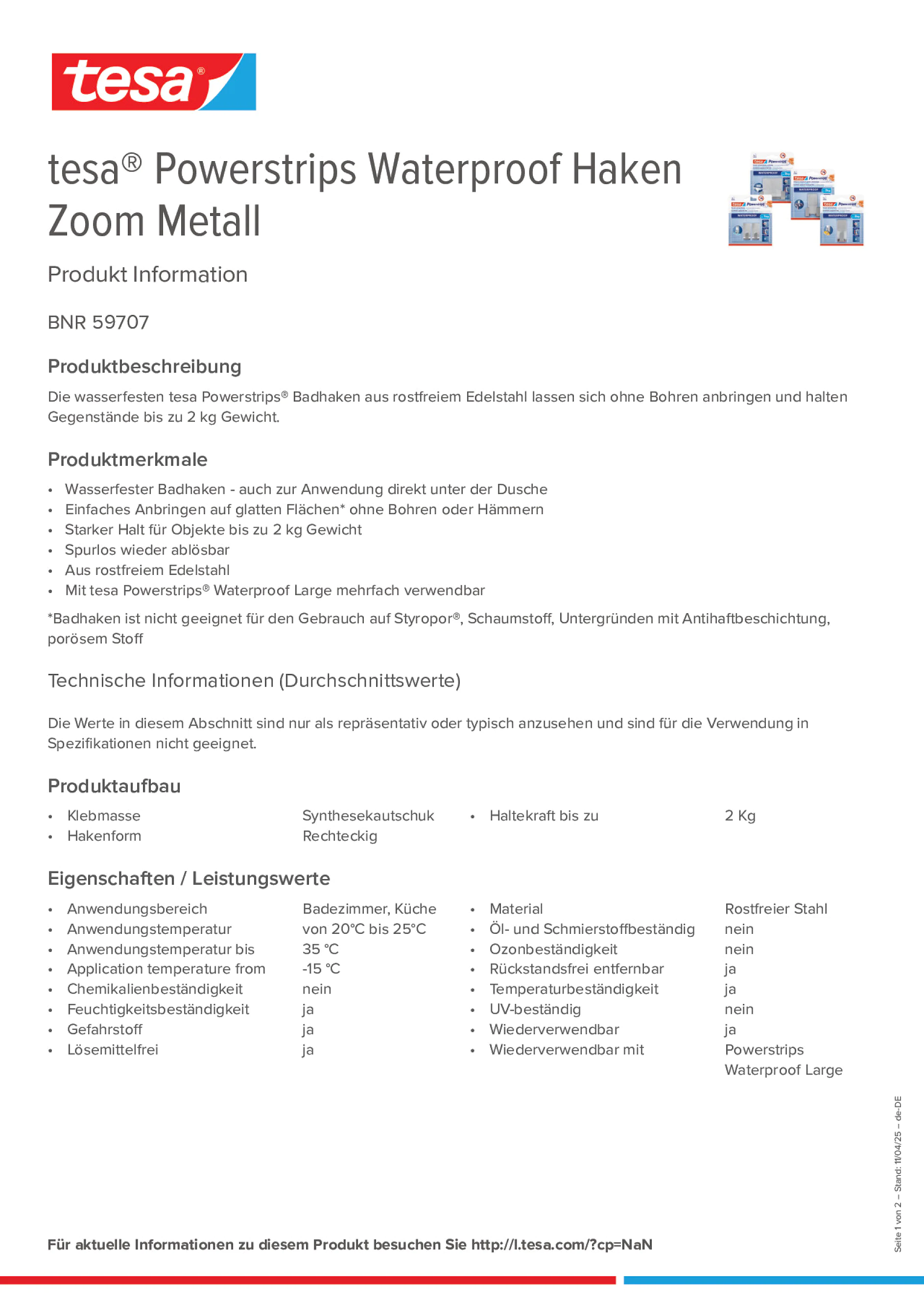 Product information_tesa® Powerstrips 59707_de-DE