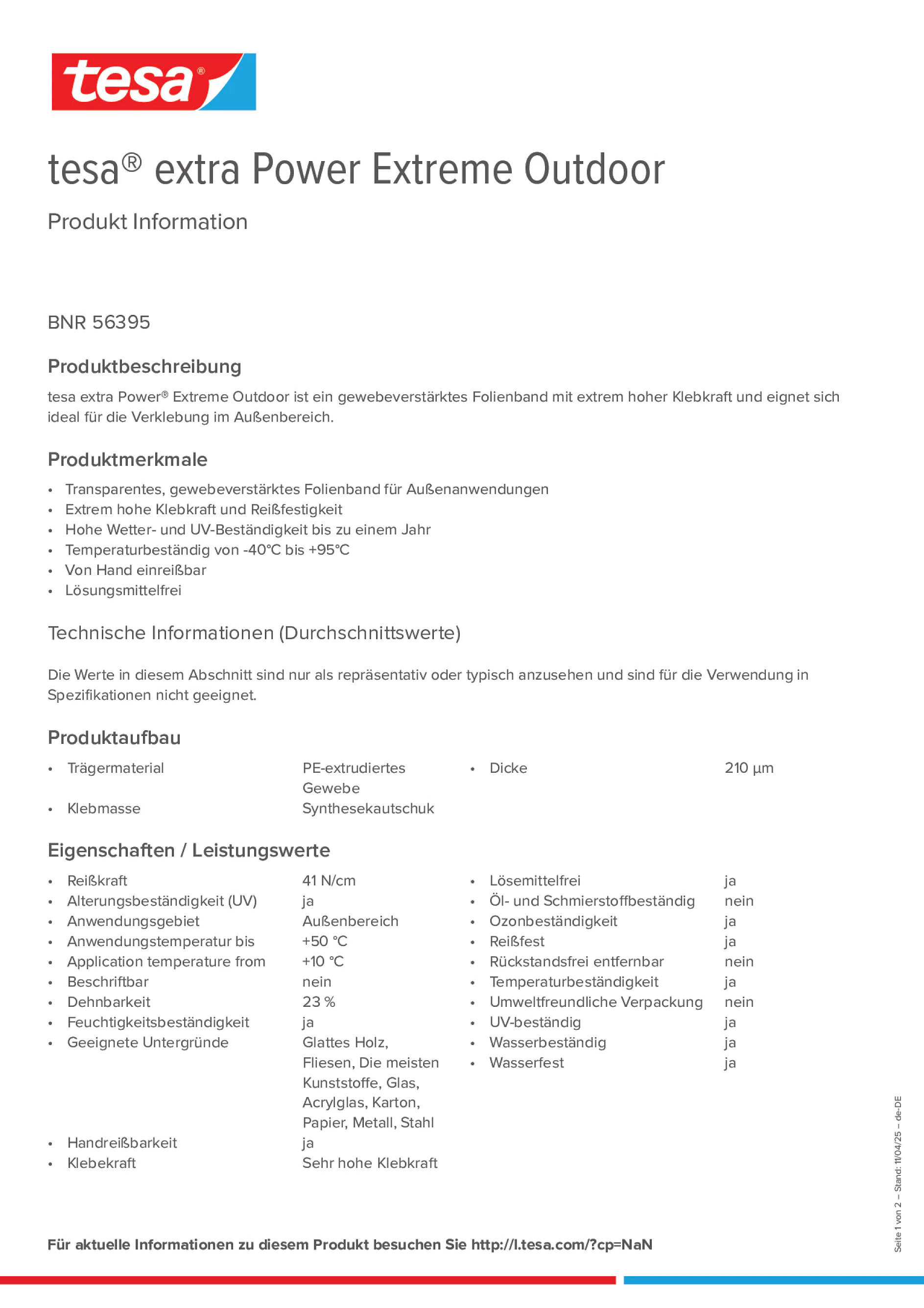 Product information_tesa® extra Power 56395_de-DE