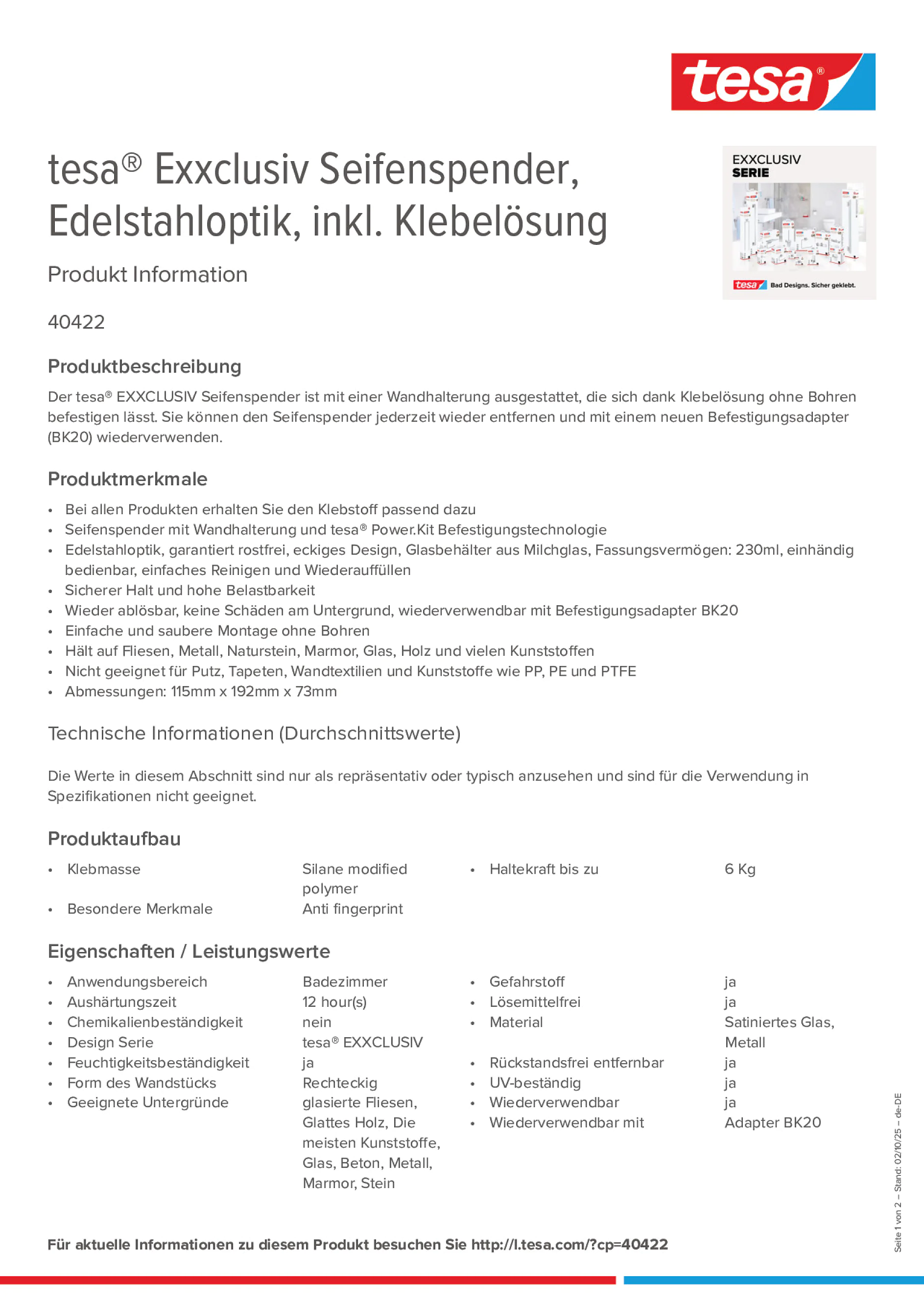 Product information_tesa® 40422_de-DE