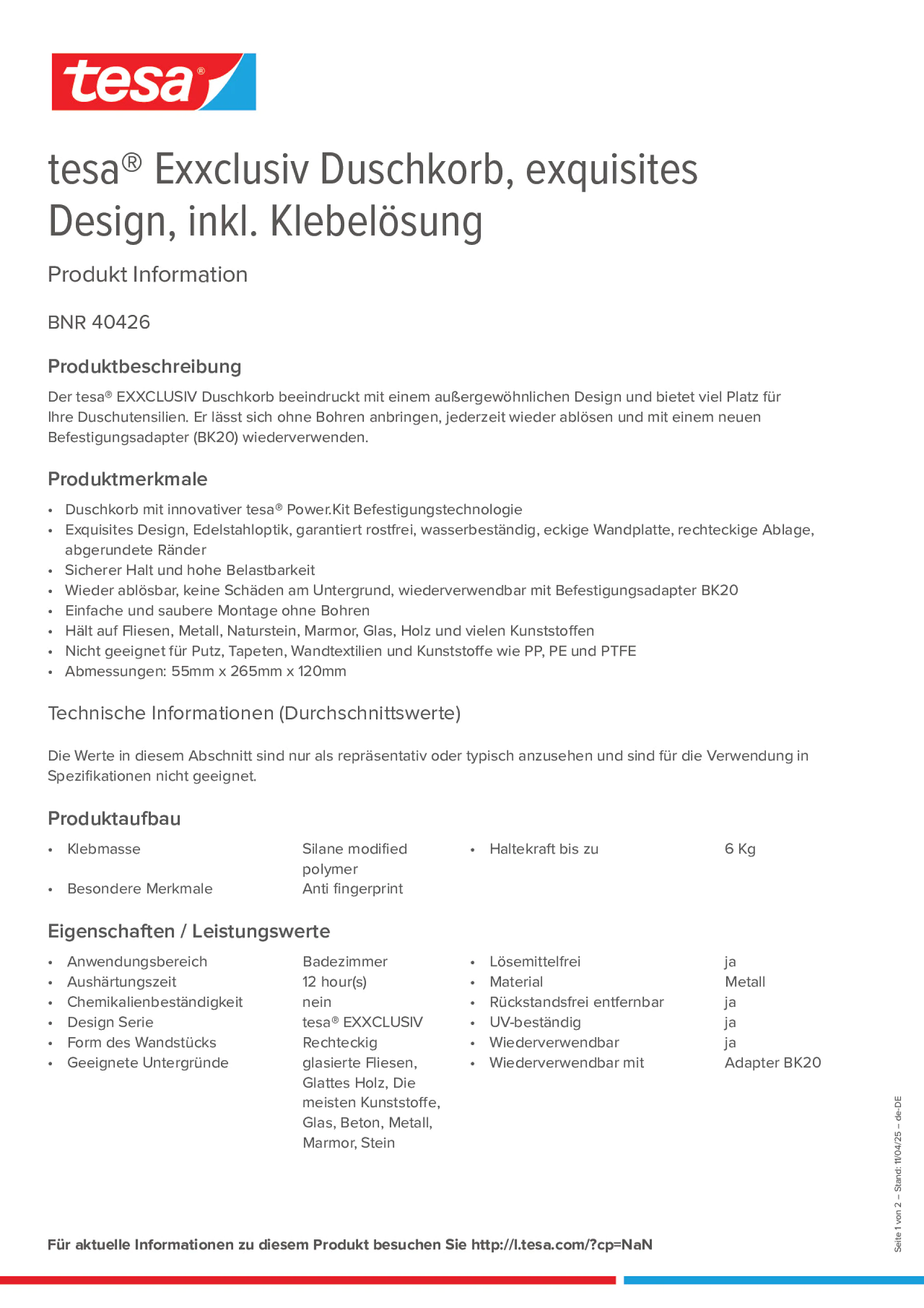 Product information_tesa® 40426_de-DE