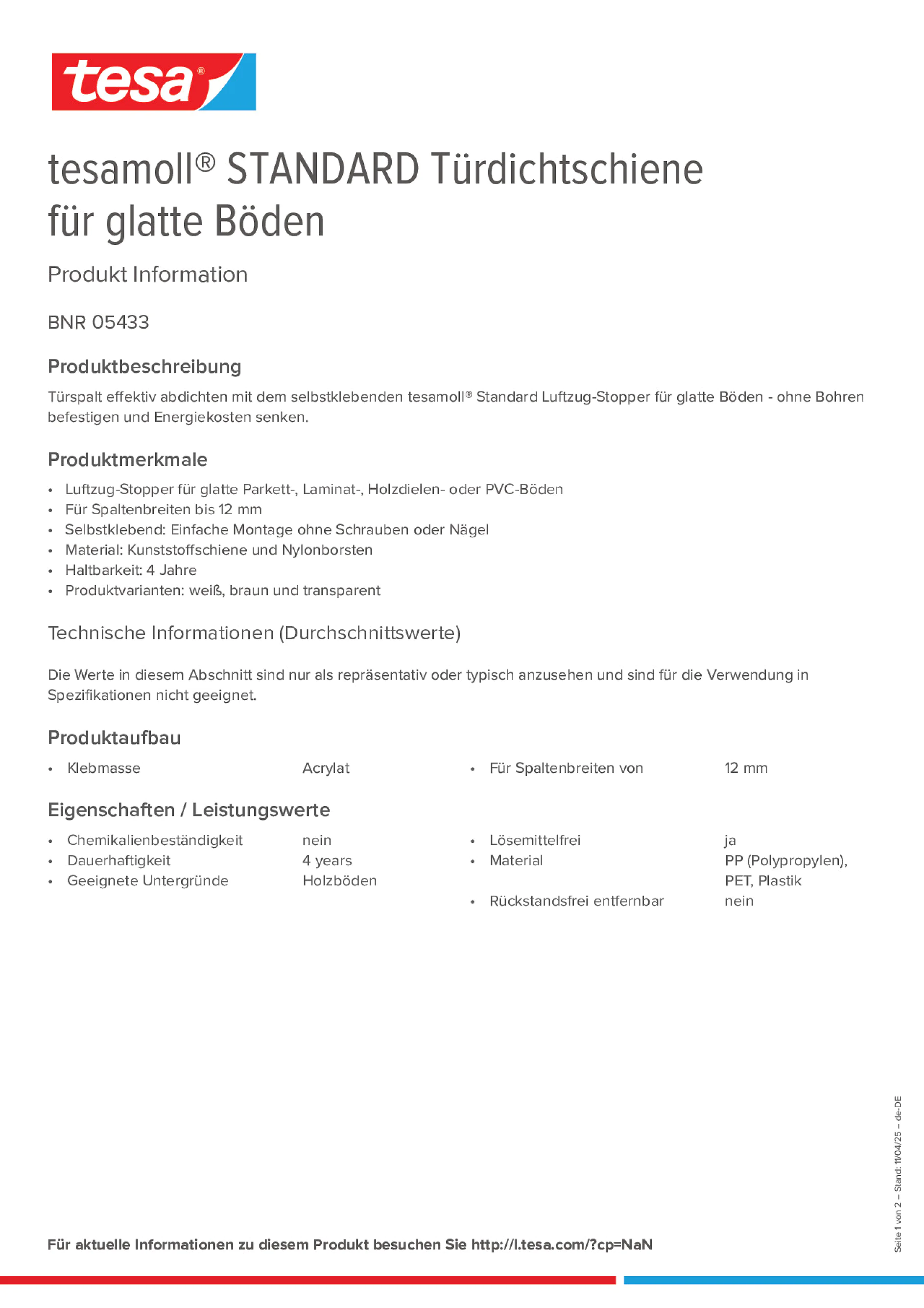 Product information_tesamoll® 05433_de-DE