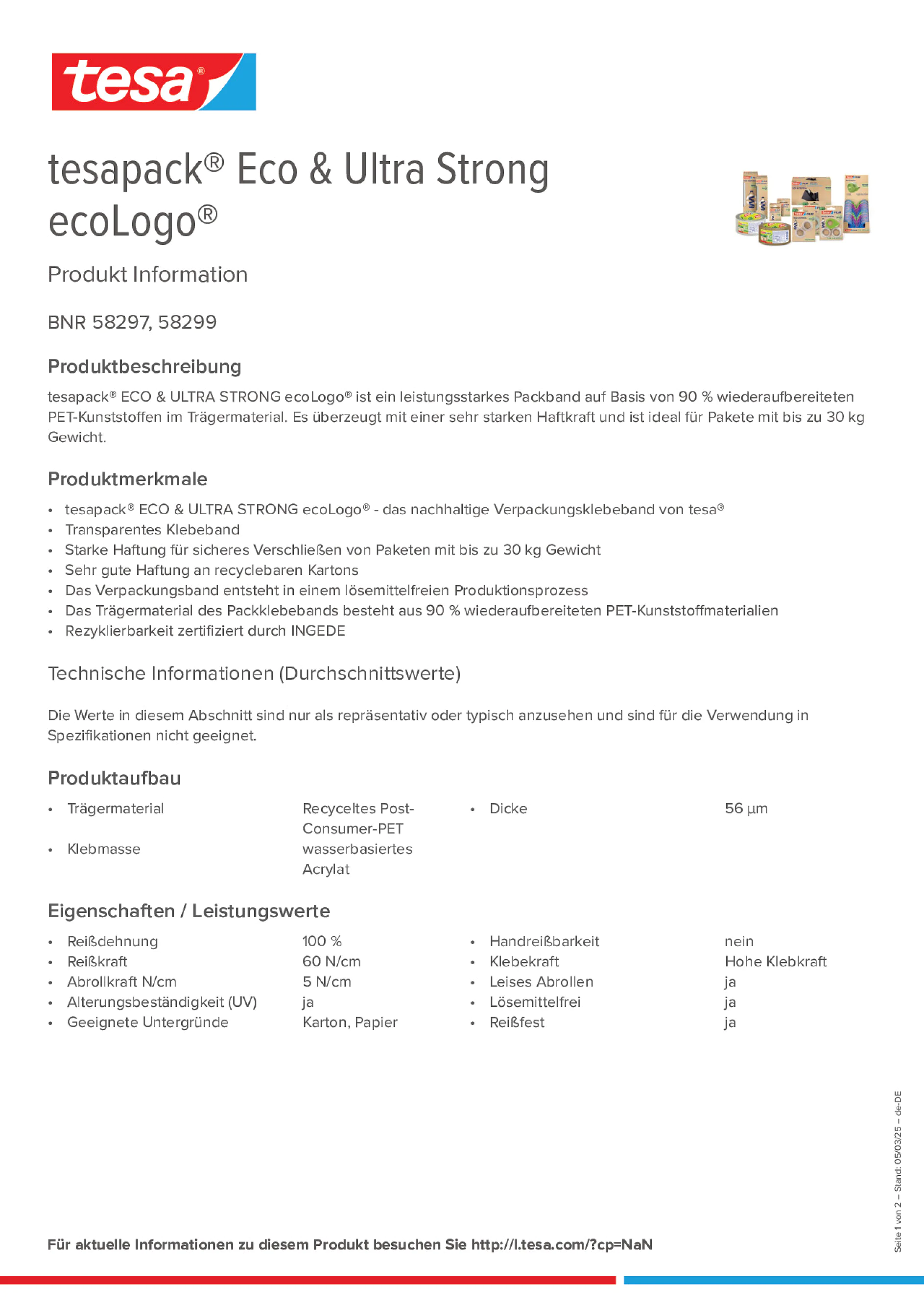 Product information_tesapack® 58297_de-DE