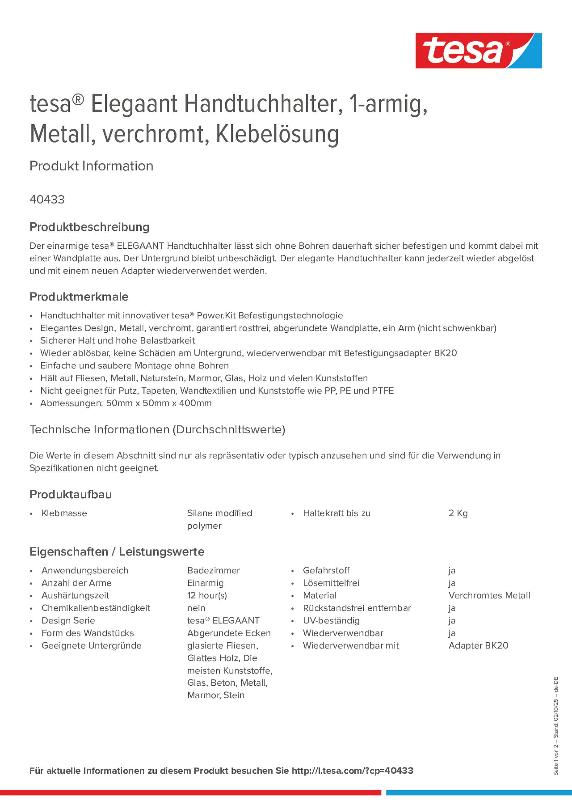 Product information_tesa® 40433_de-DE
