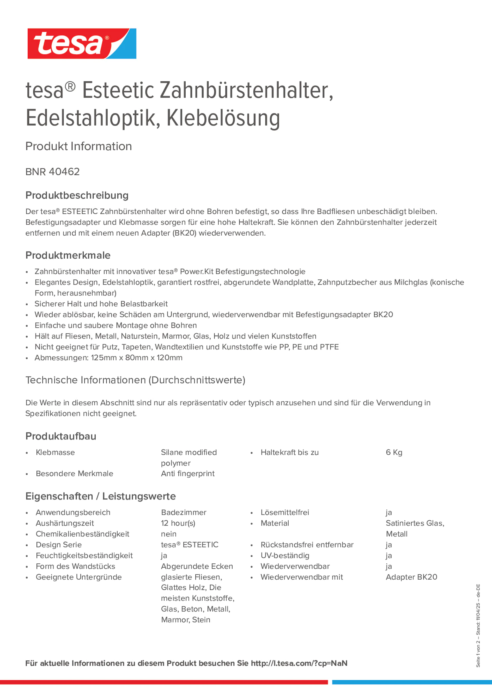 Product information_tesa® 40462_de-DE