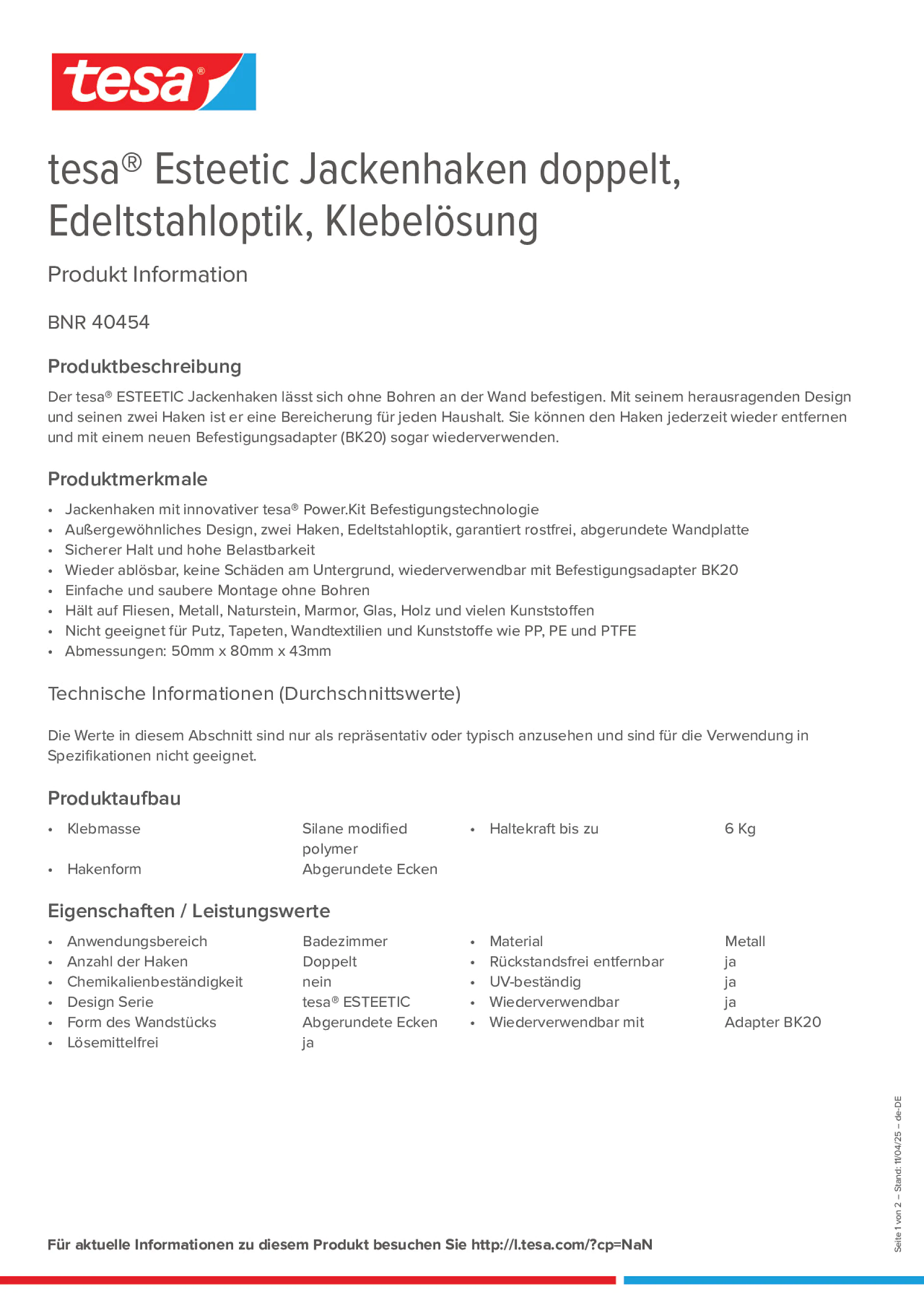 Product information_tesa® 40454_de-DE