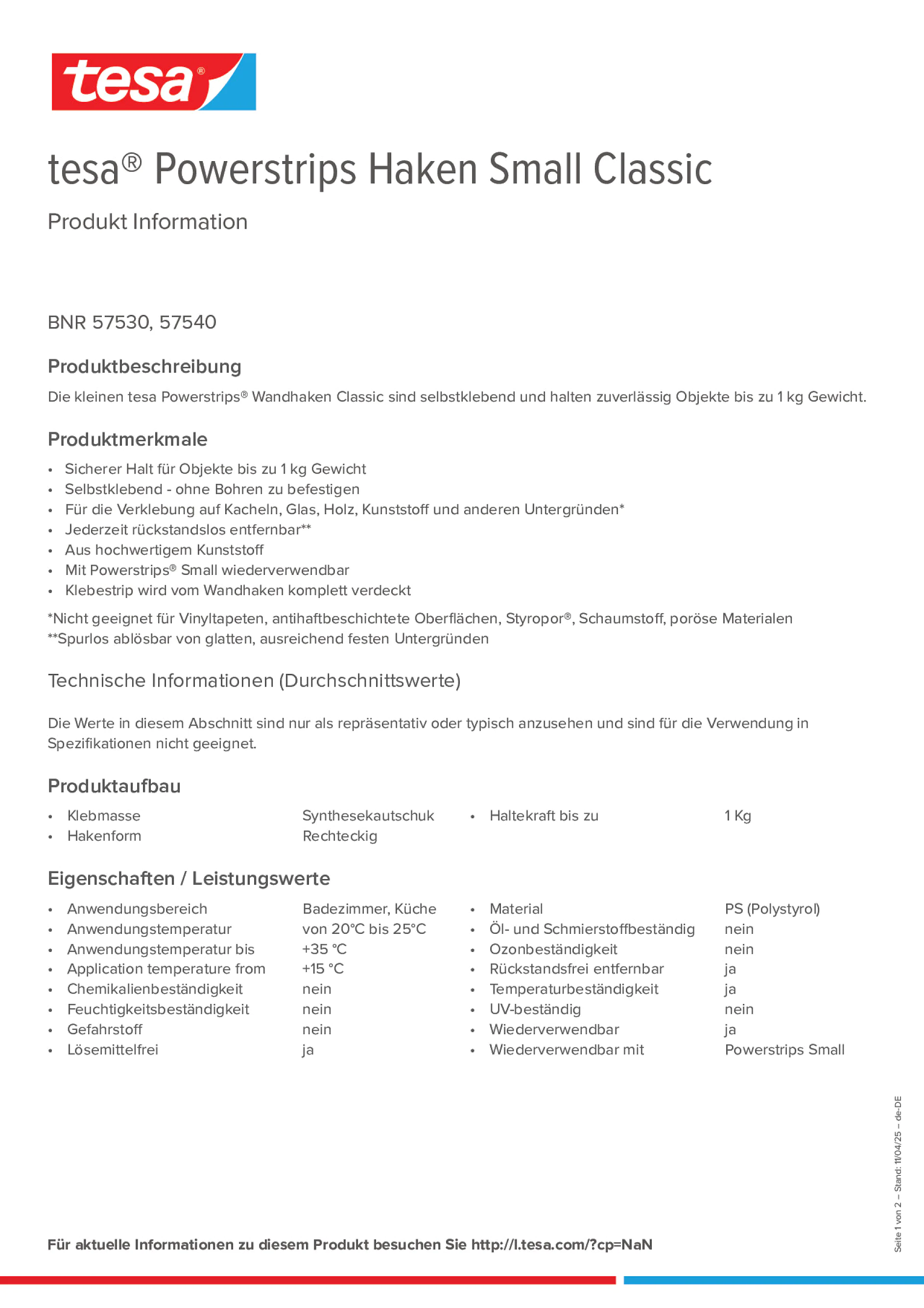 Product information_tesa® Powerstrips 57530_de-DE