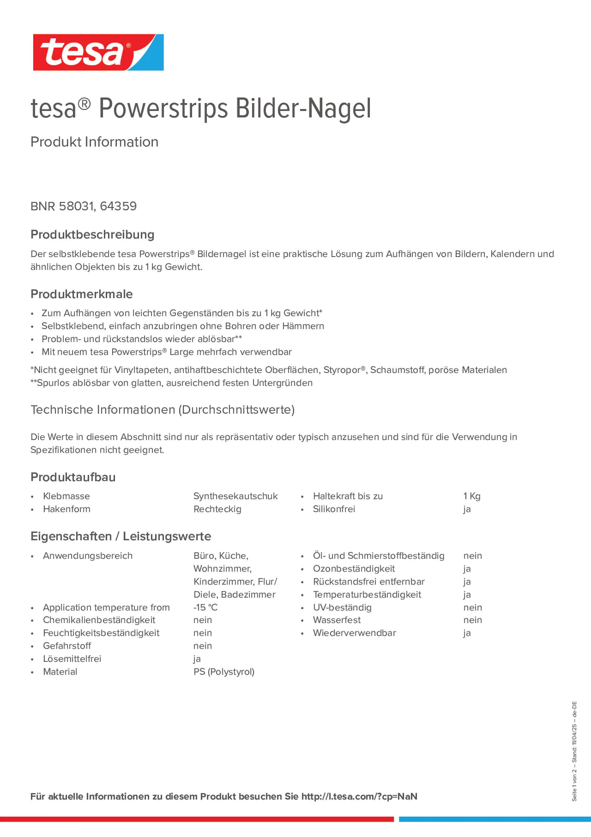 Product information_tesa® Powerstrips 58031_de-DE