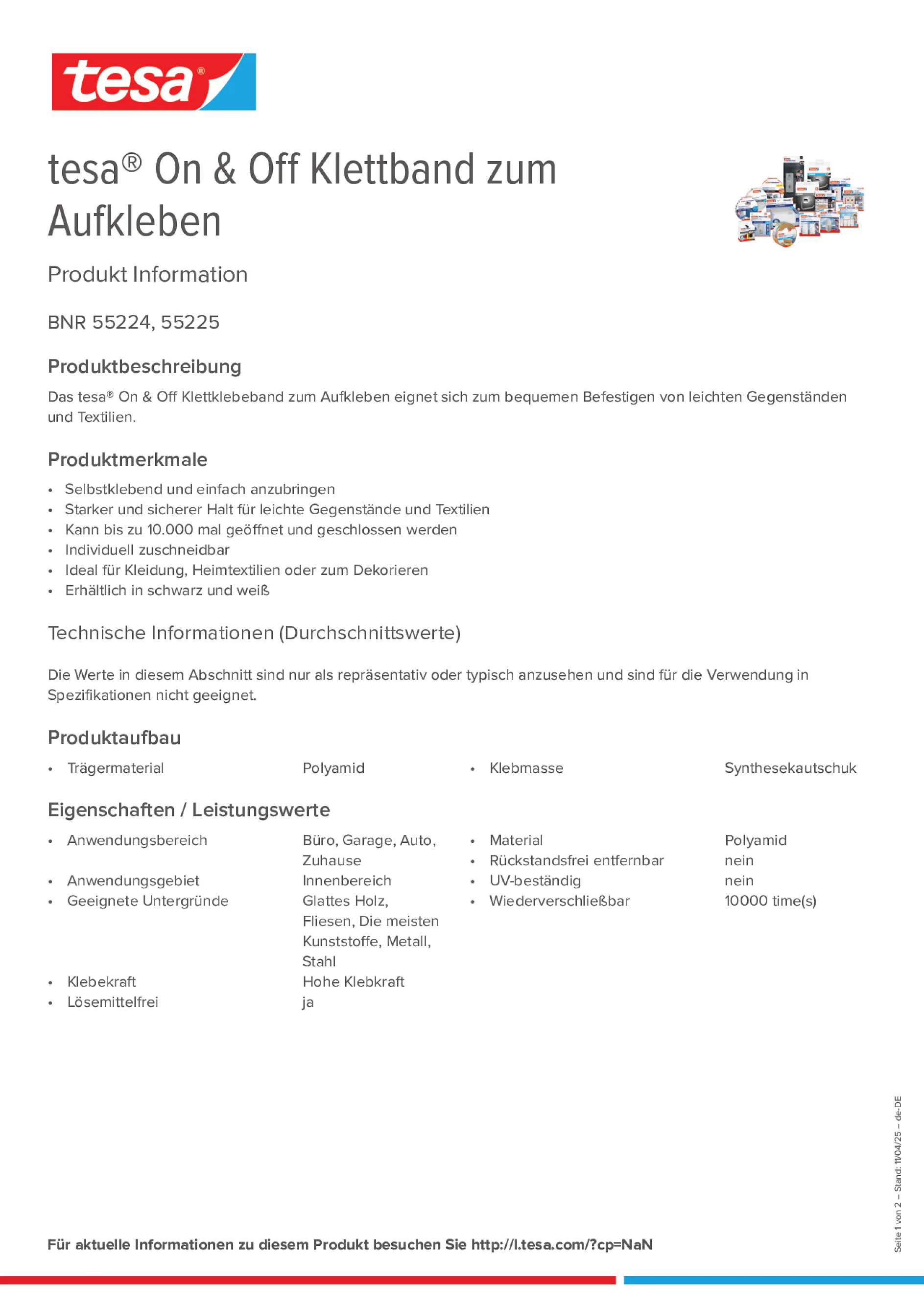 Product information_tesa® On & Off 55225_de-DE
