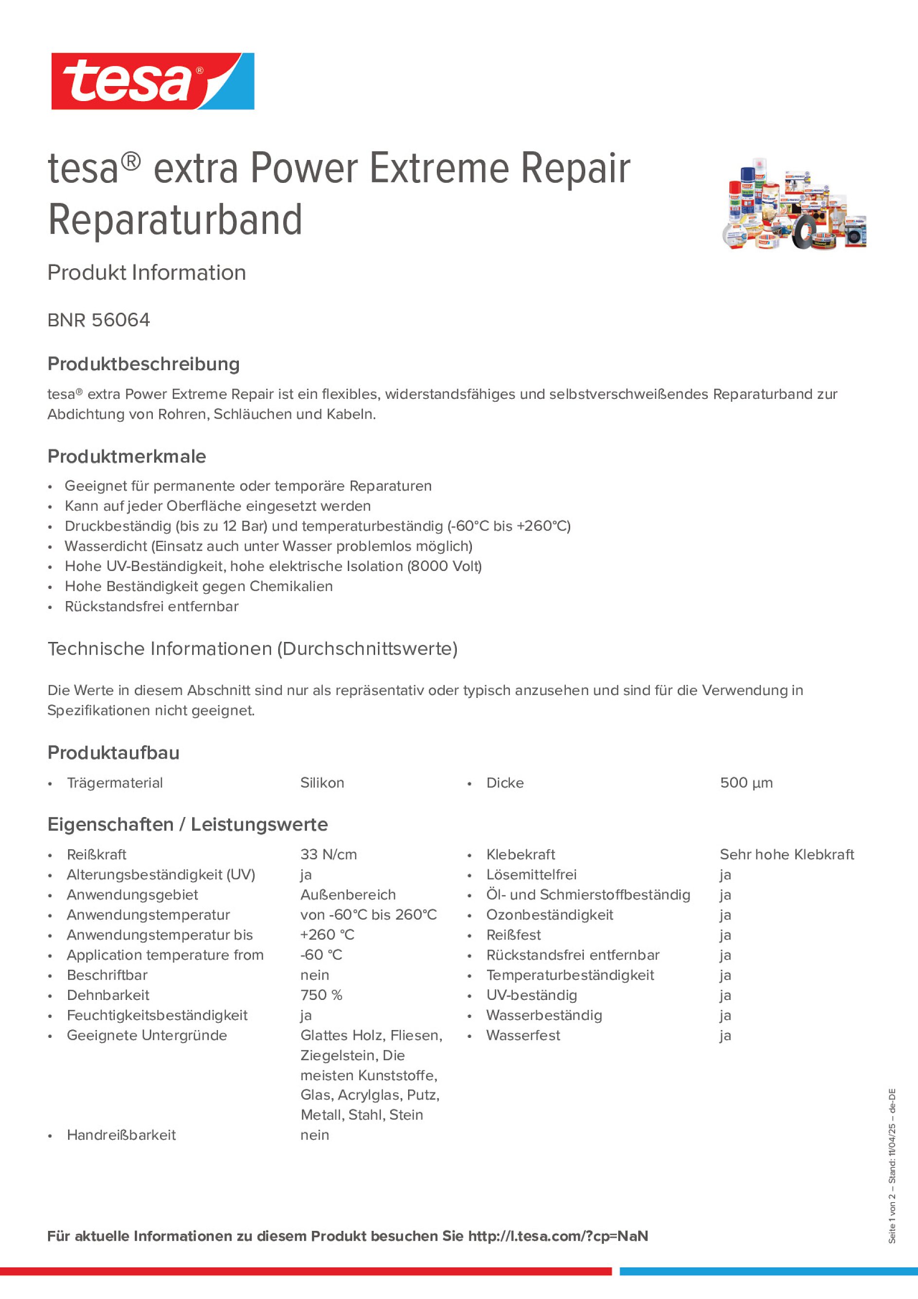 Product information_tesa® extra Power 56064_de-DE