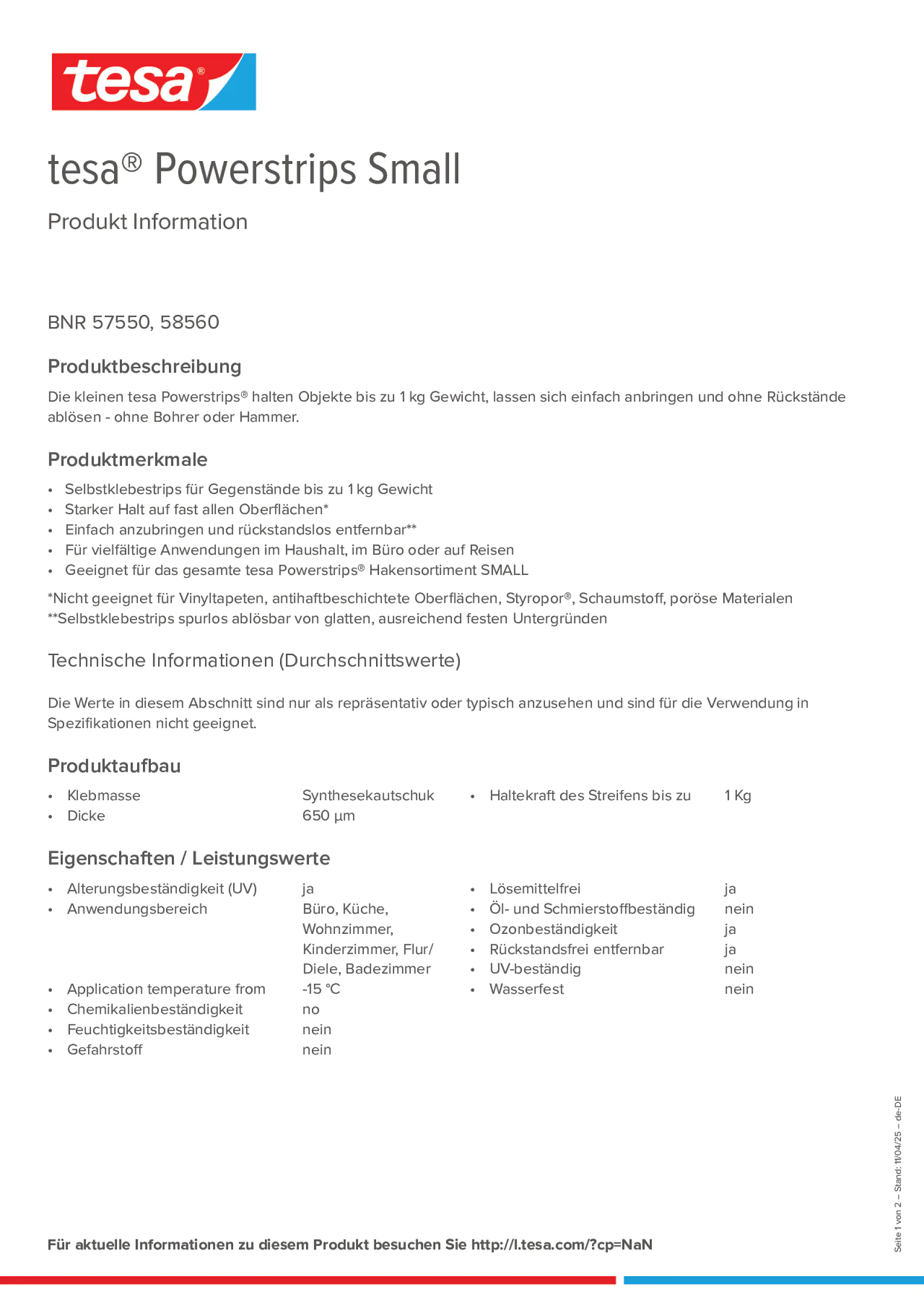 Product information_tesa® Powerstrips 58560_de-DE
