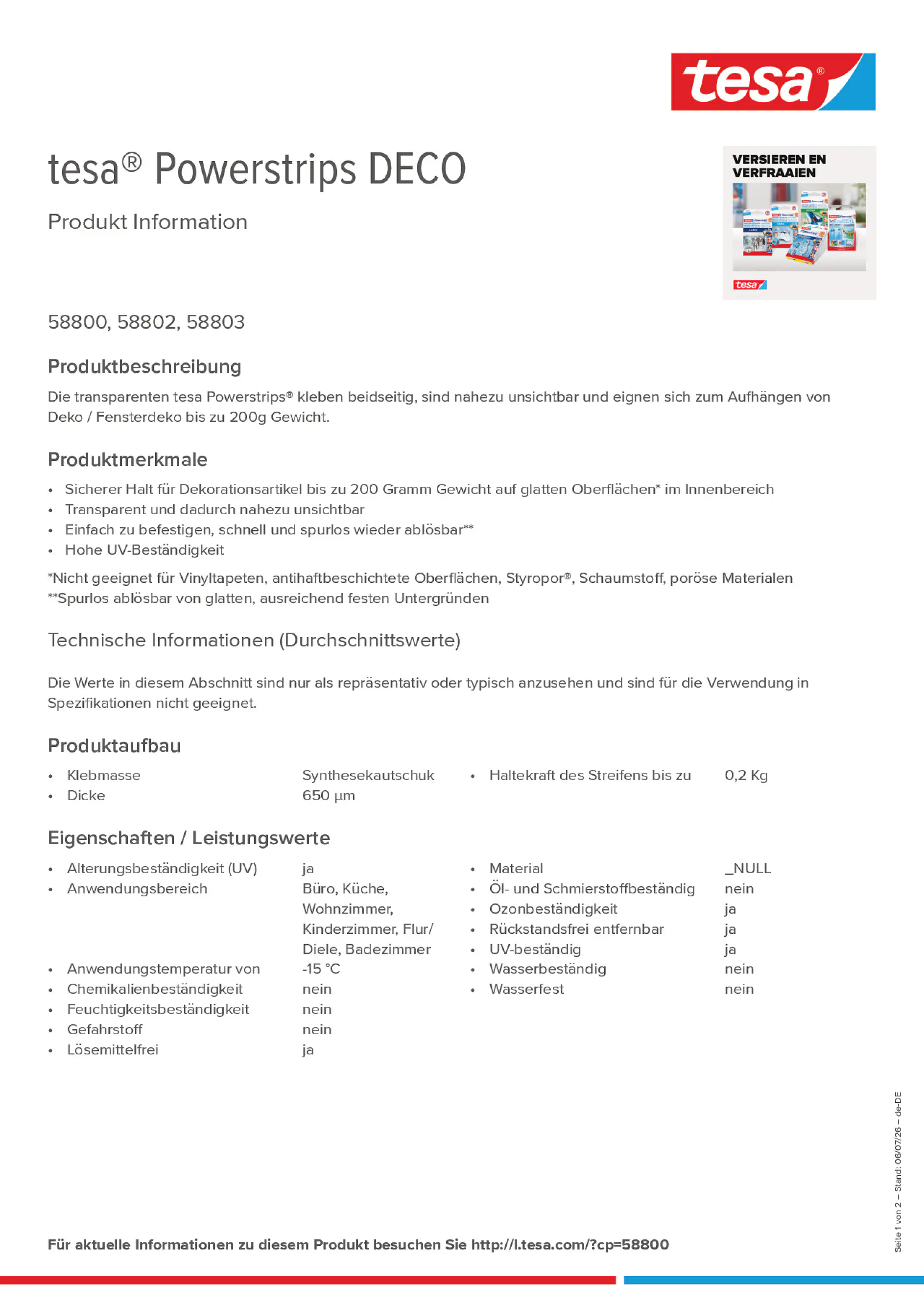 Product information_tesa® Powerstrips 58800_de-DE