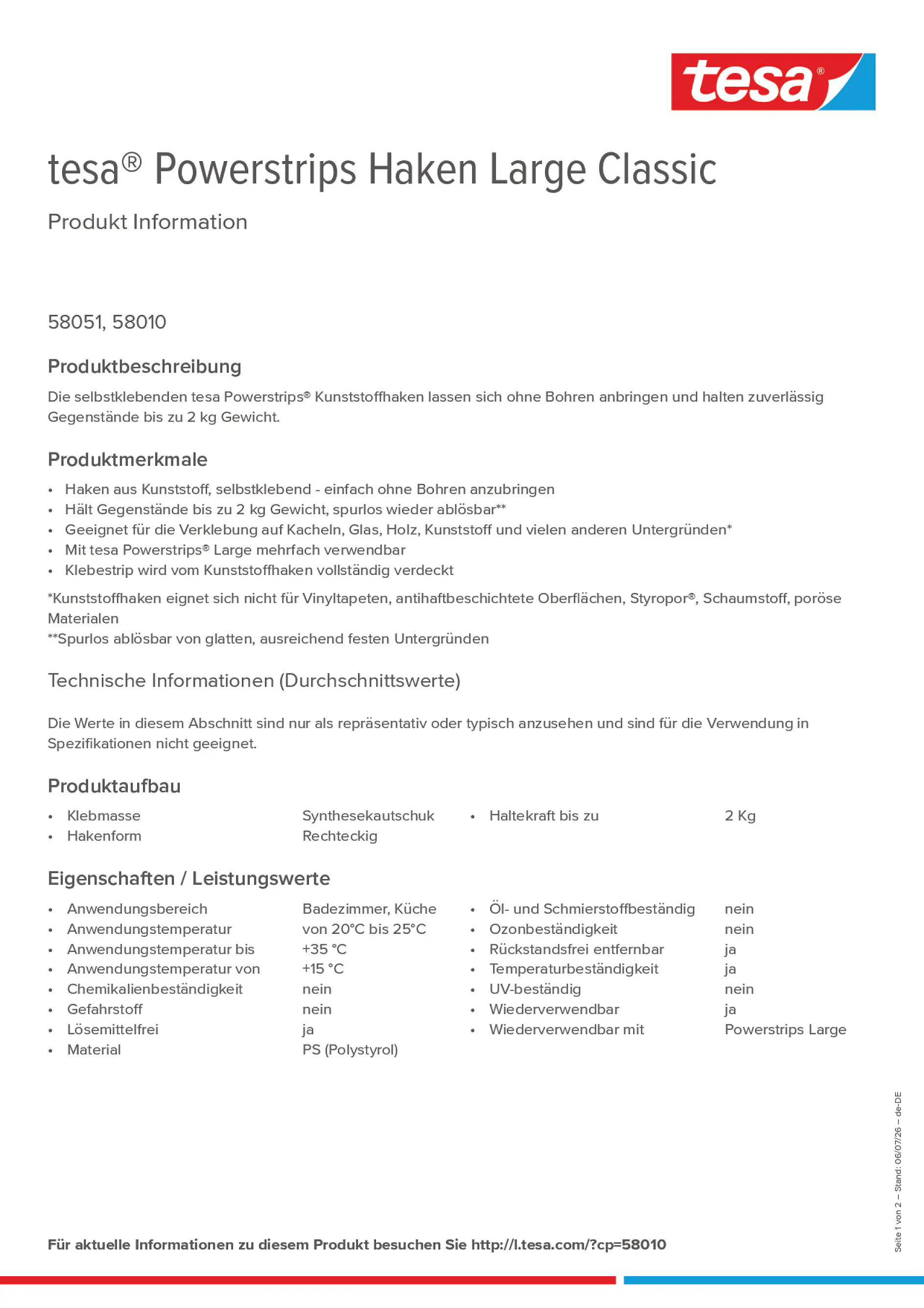 Product information_tesa® Powerstrips 58010_de-DE