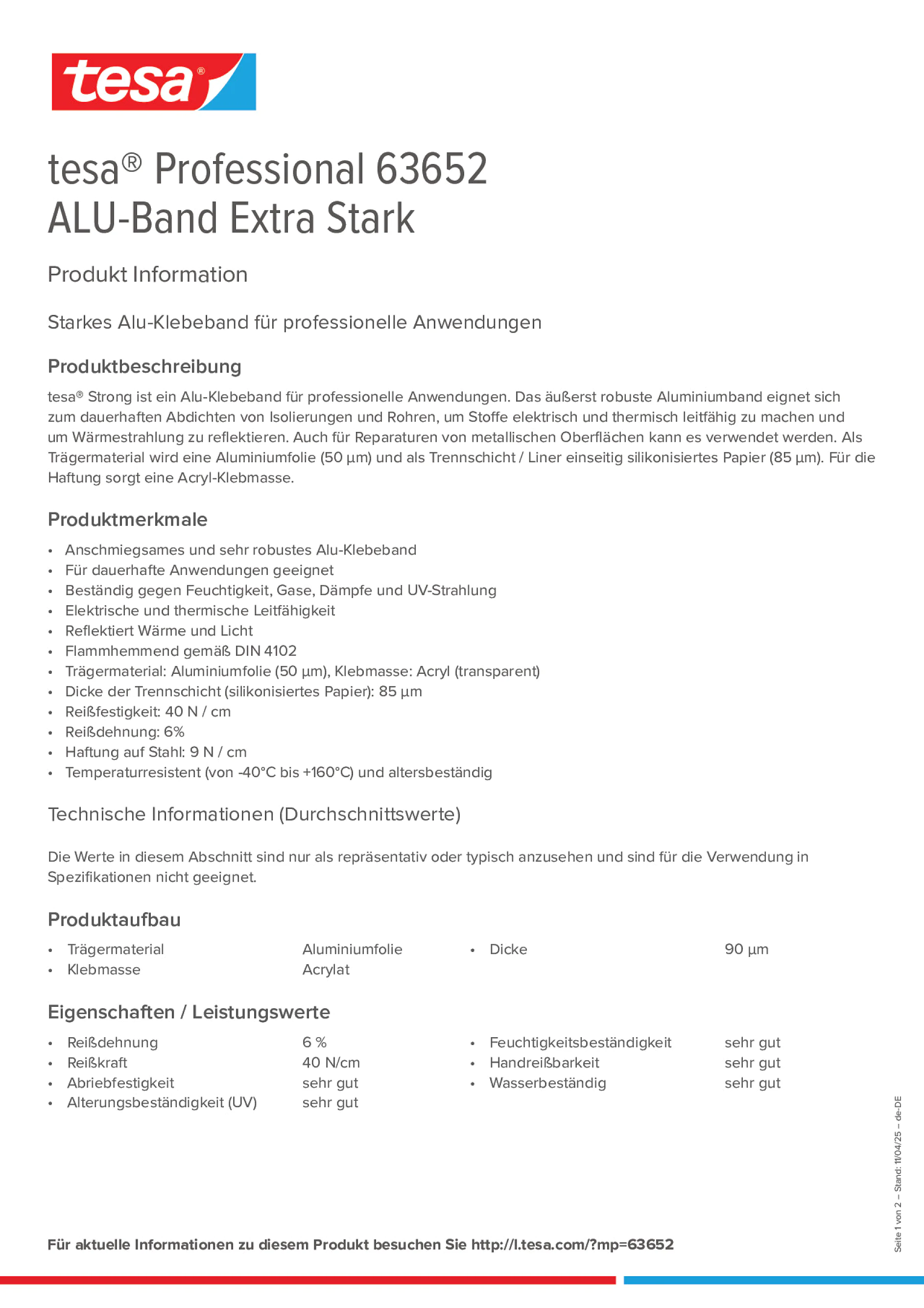 Product information_tesa® Professional 63652_de-DE