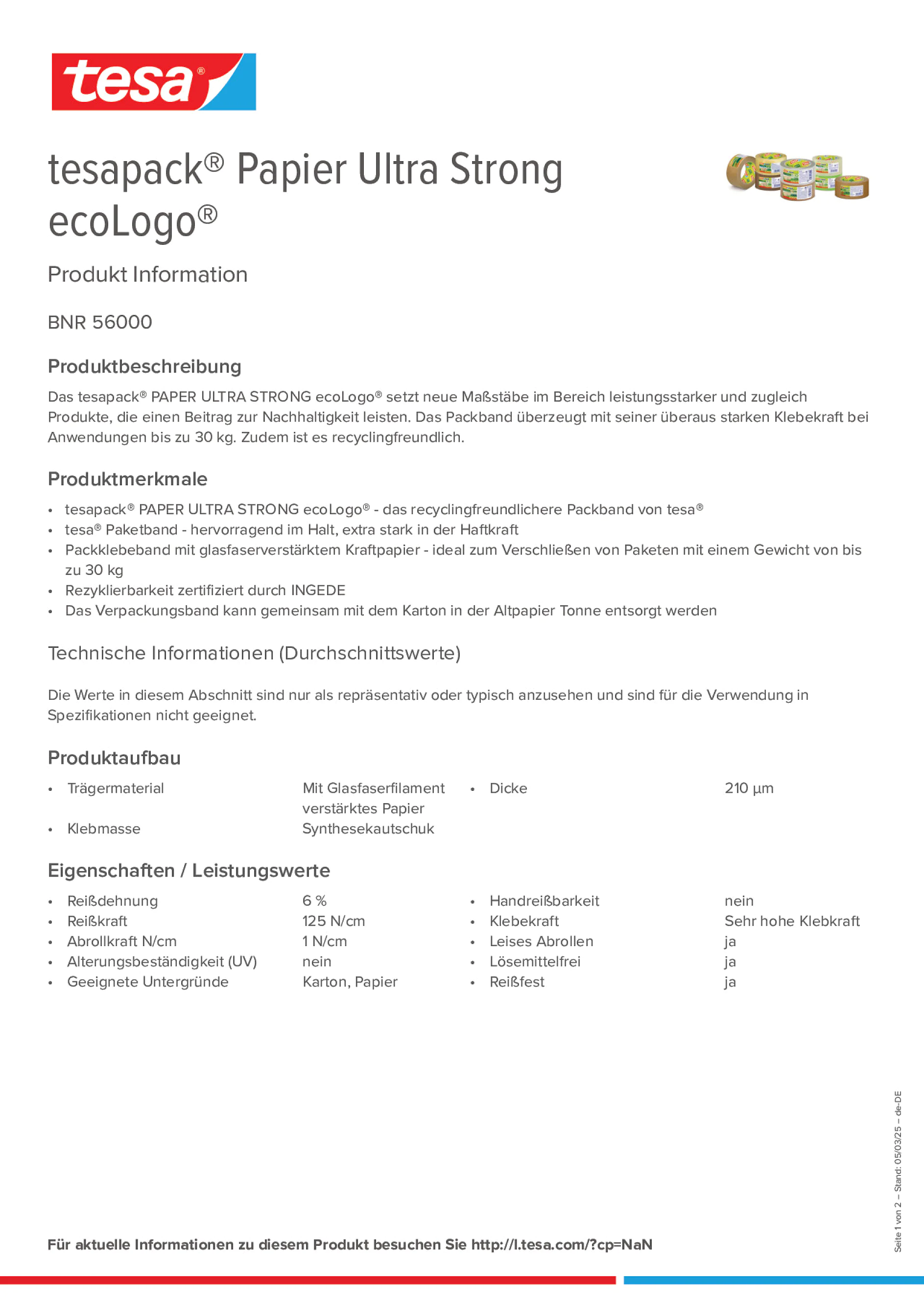 Product information_tesapack® 56000_de-DE