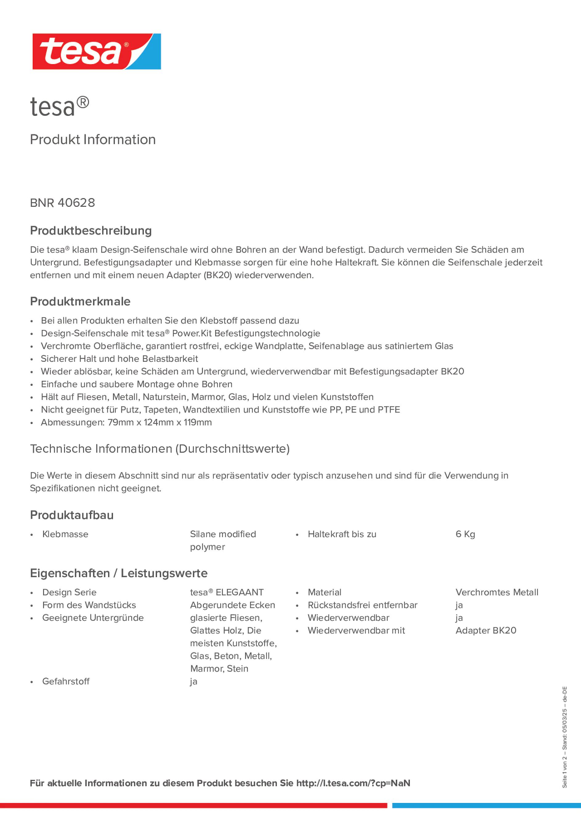 Product information_tesa® 40628_de-DE