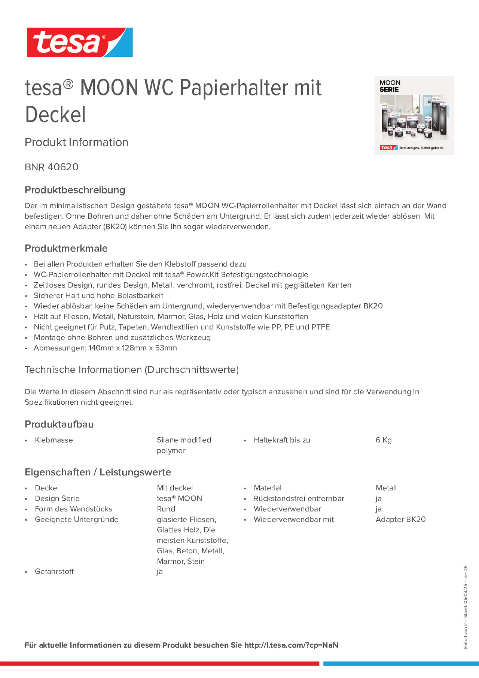 Product information_tesa® 40620_de-DE