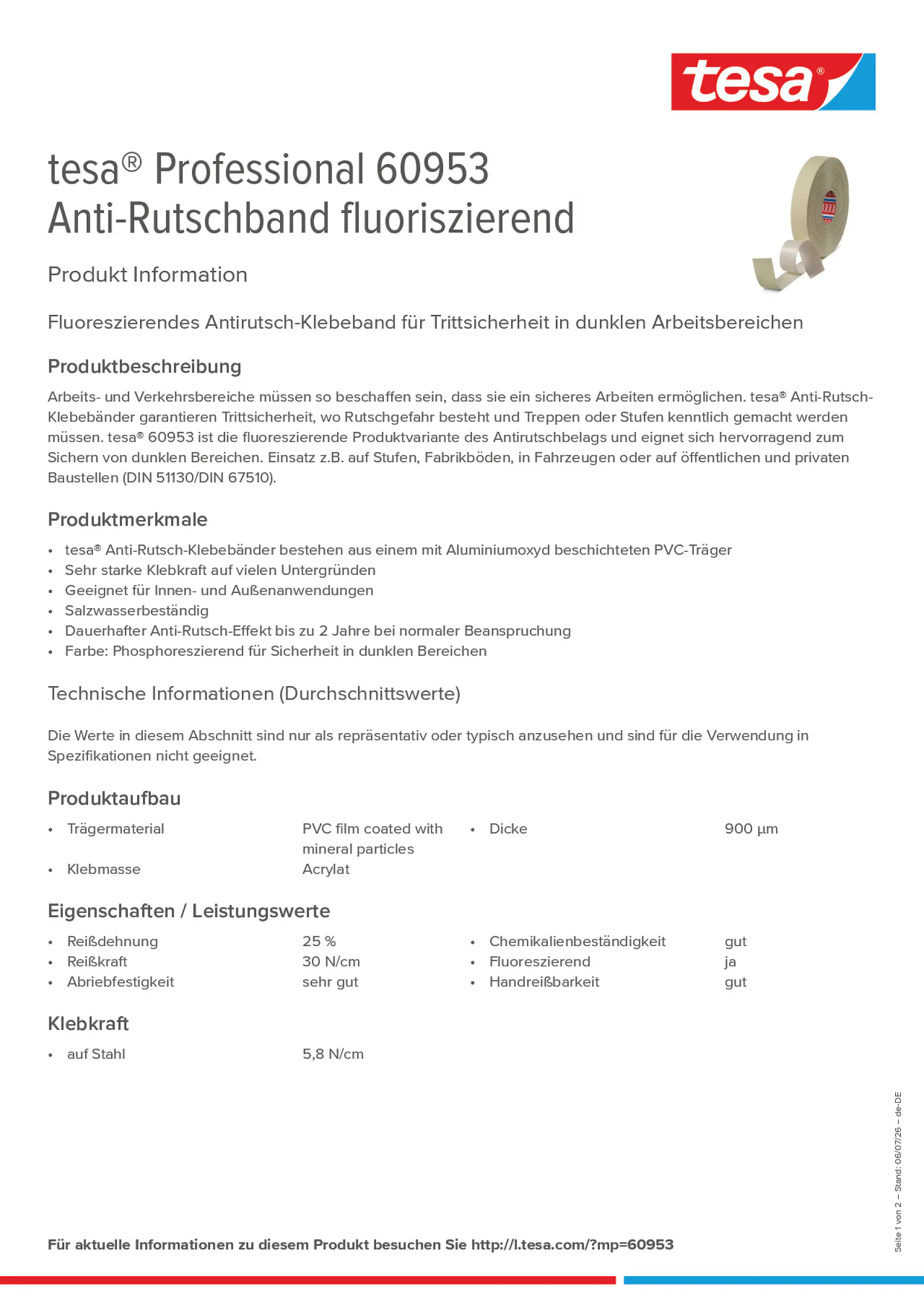 Product information_tesa® Professional 60953_de-DE