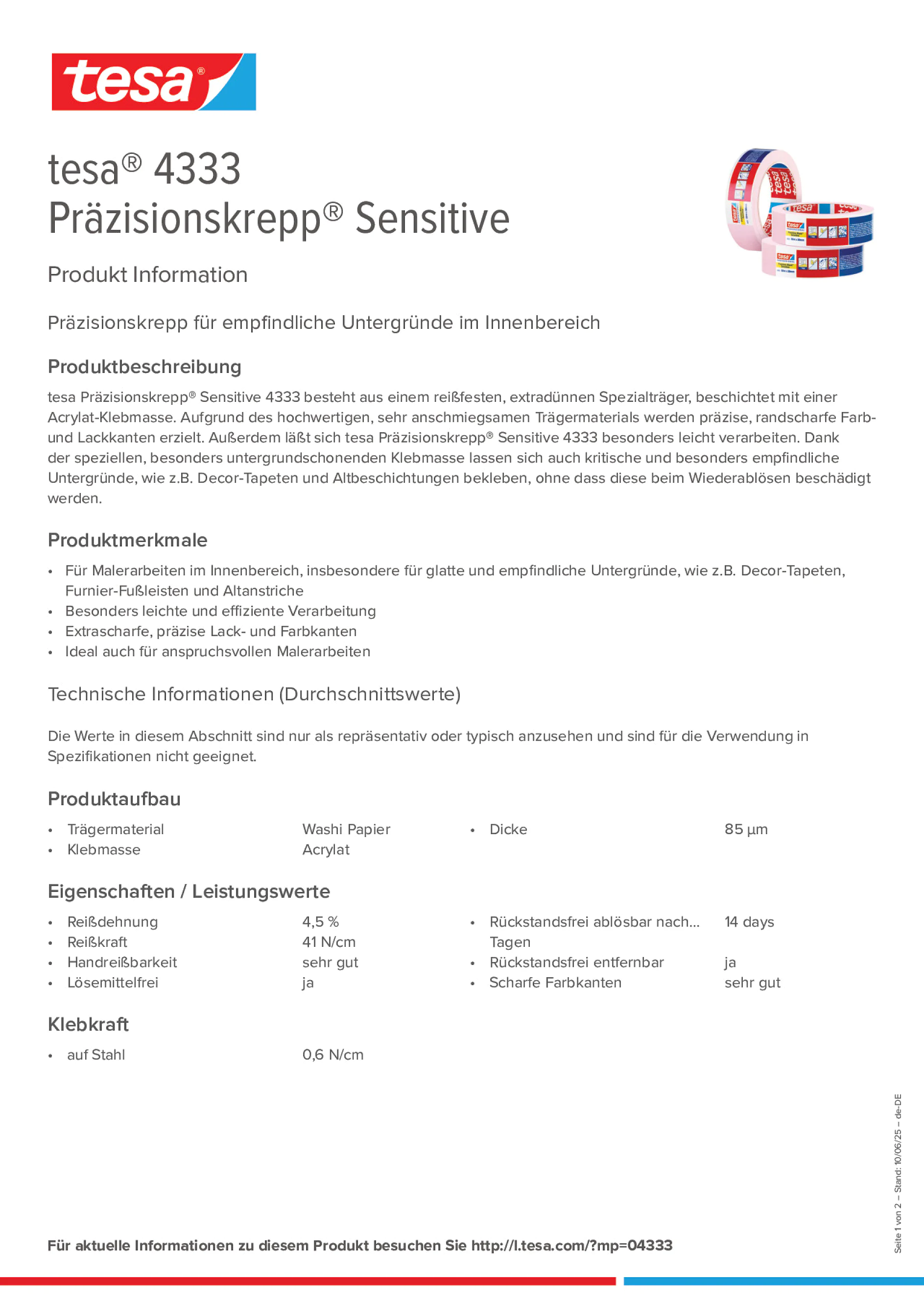 Product information_tesa® 04333_de-DE