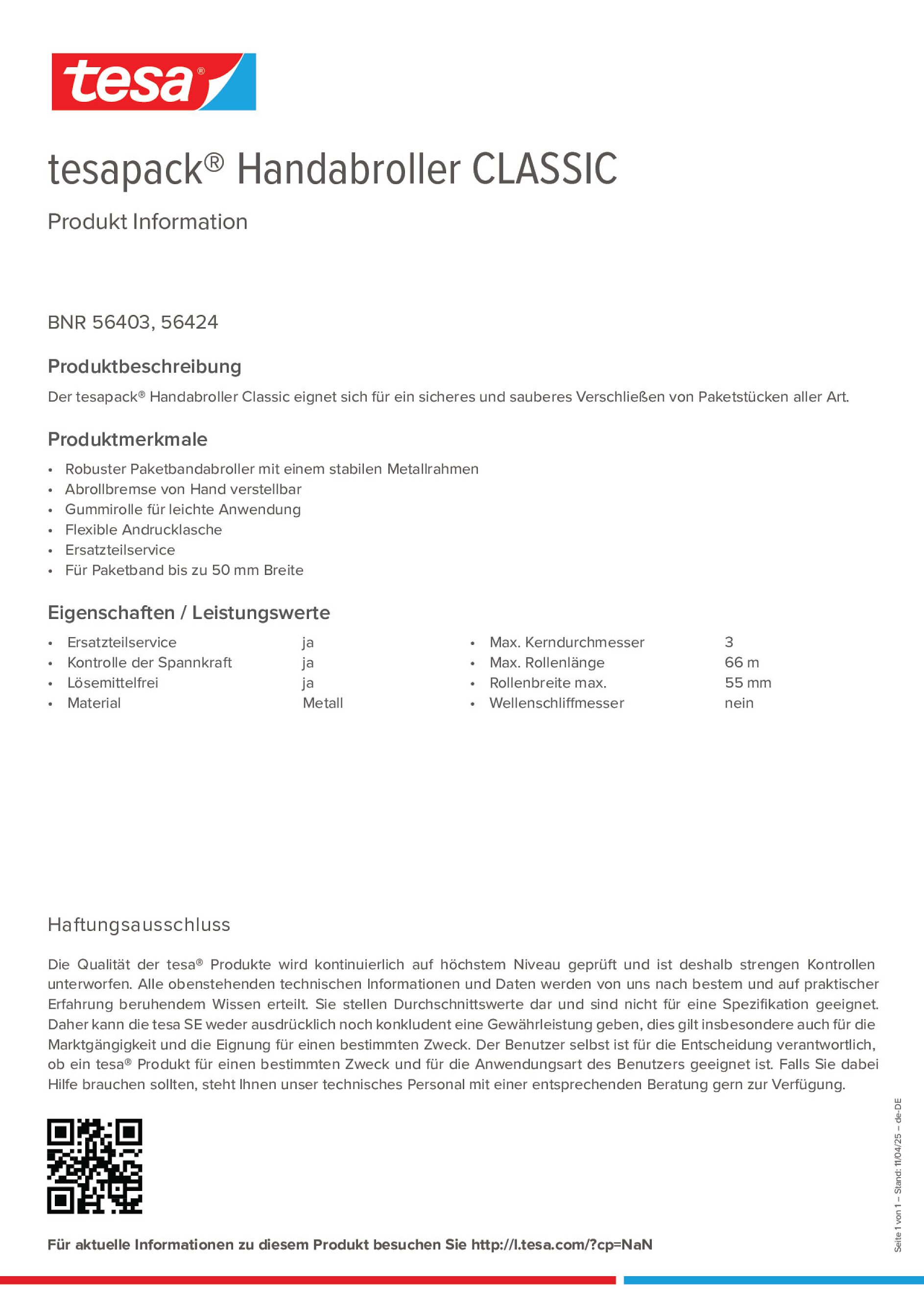Product information_tesapack® 56403_de-DE