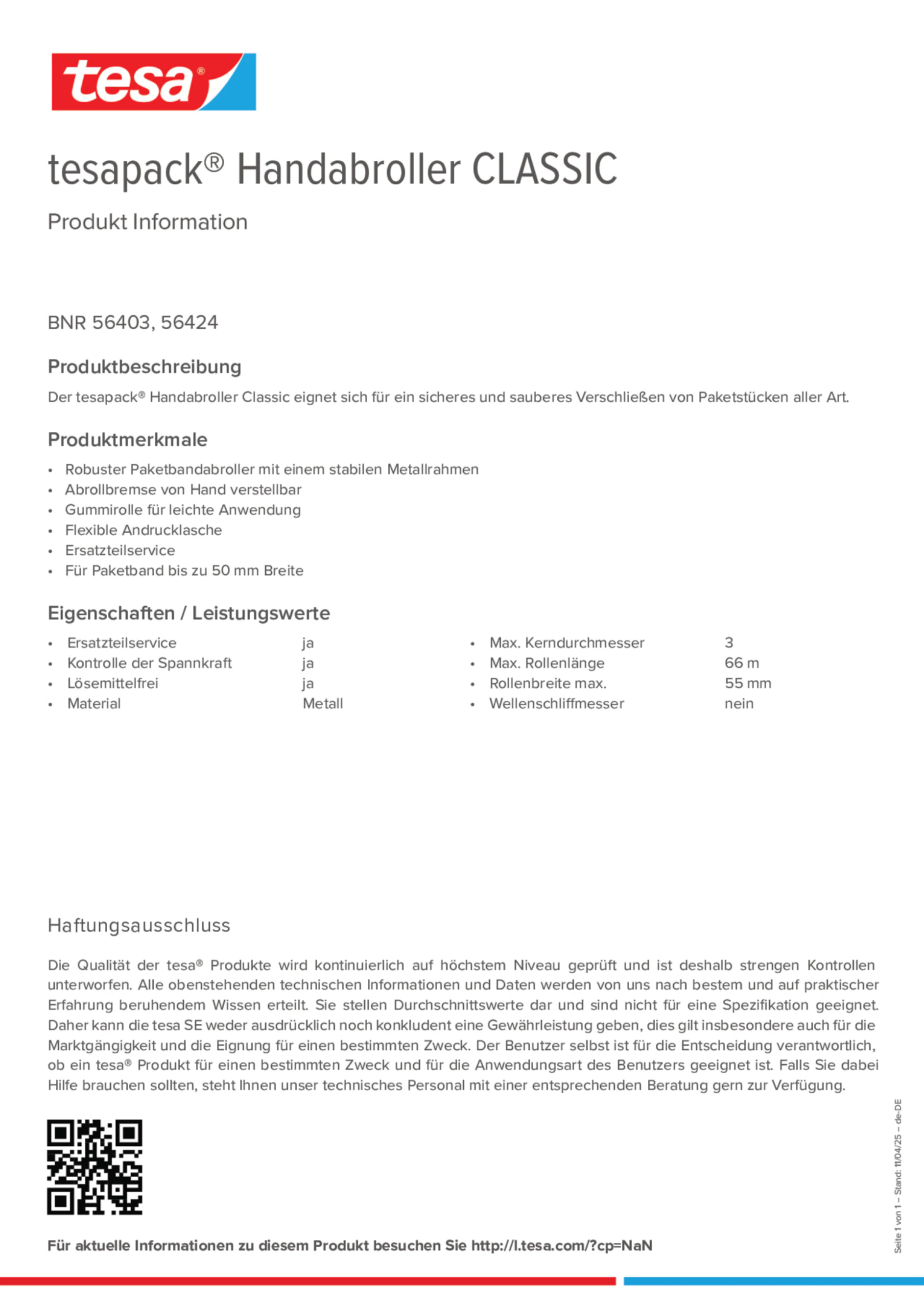 Product information_tesapack® 56403_de-DE