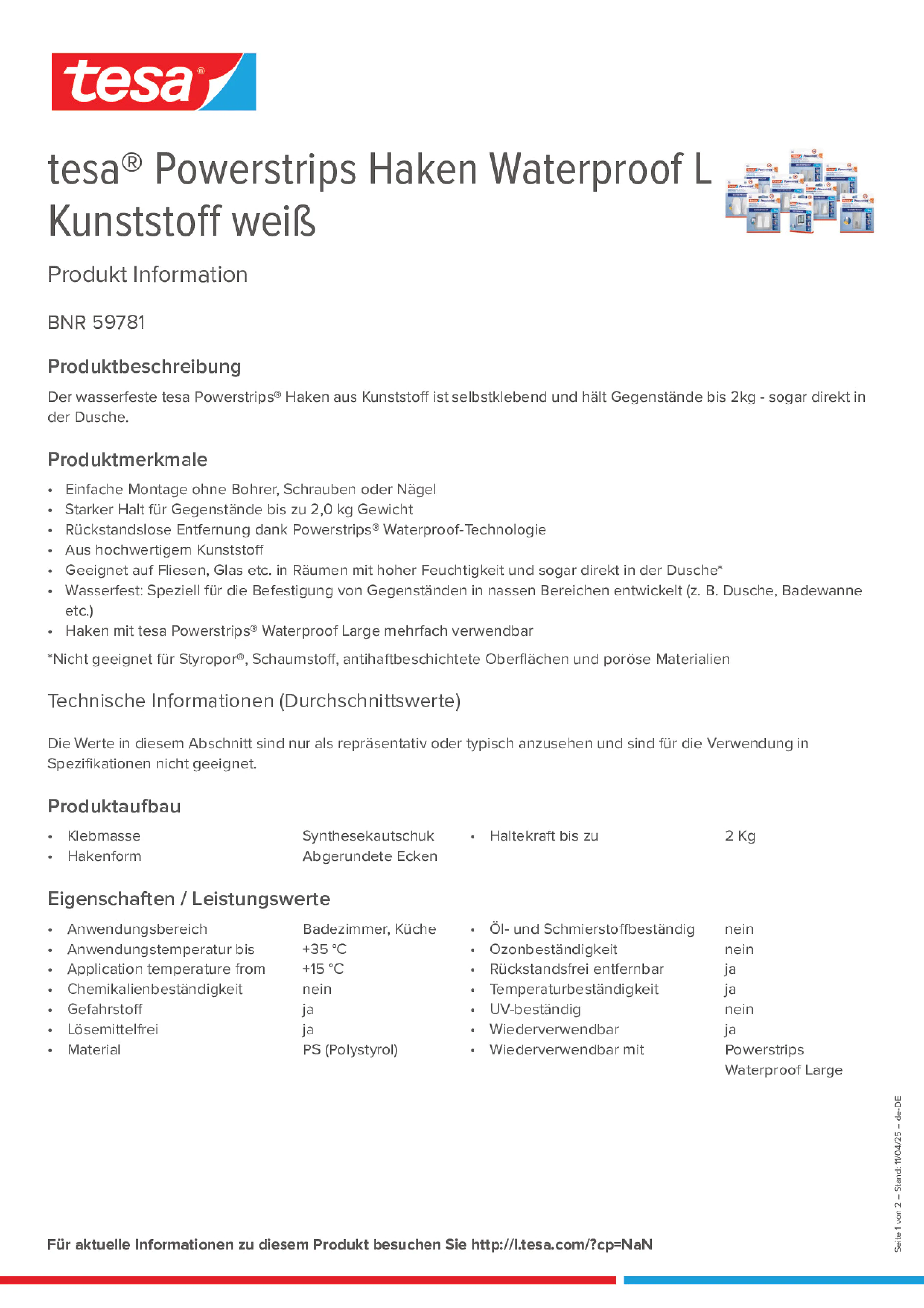 Product information_tesa® Powerstrips 59781_de-DE