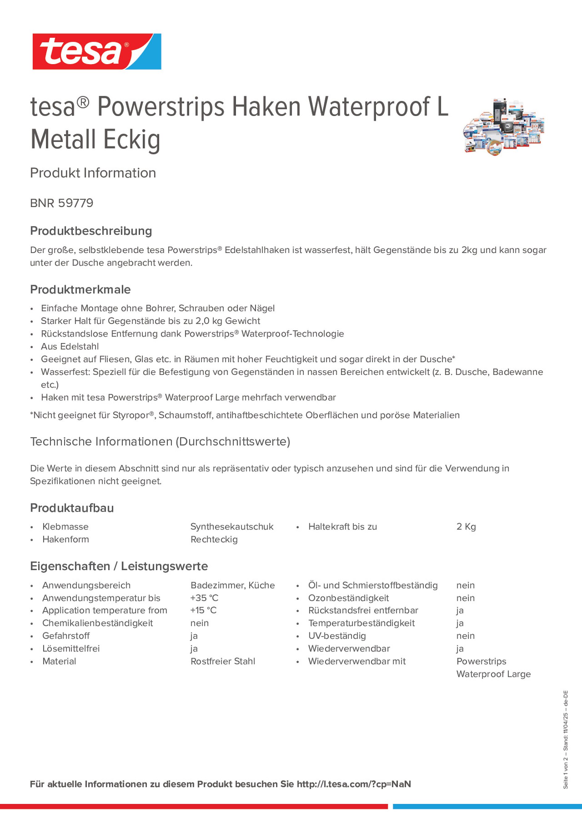 Product information_tesa® Powerstrips 59779_de-DE