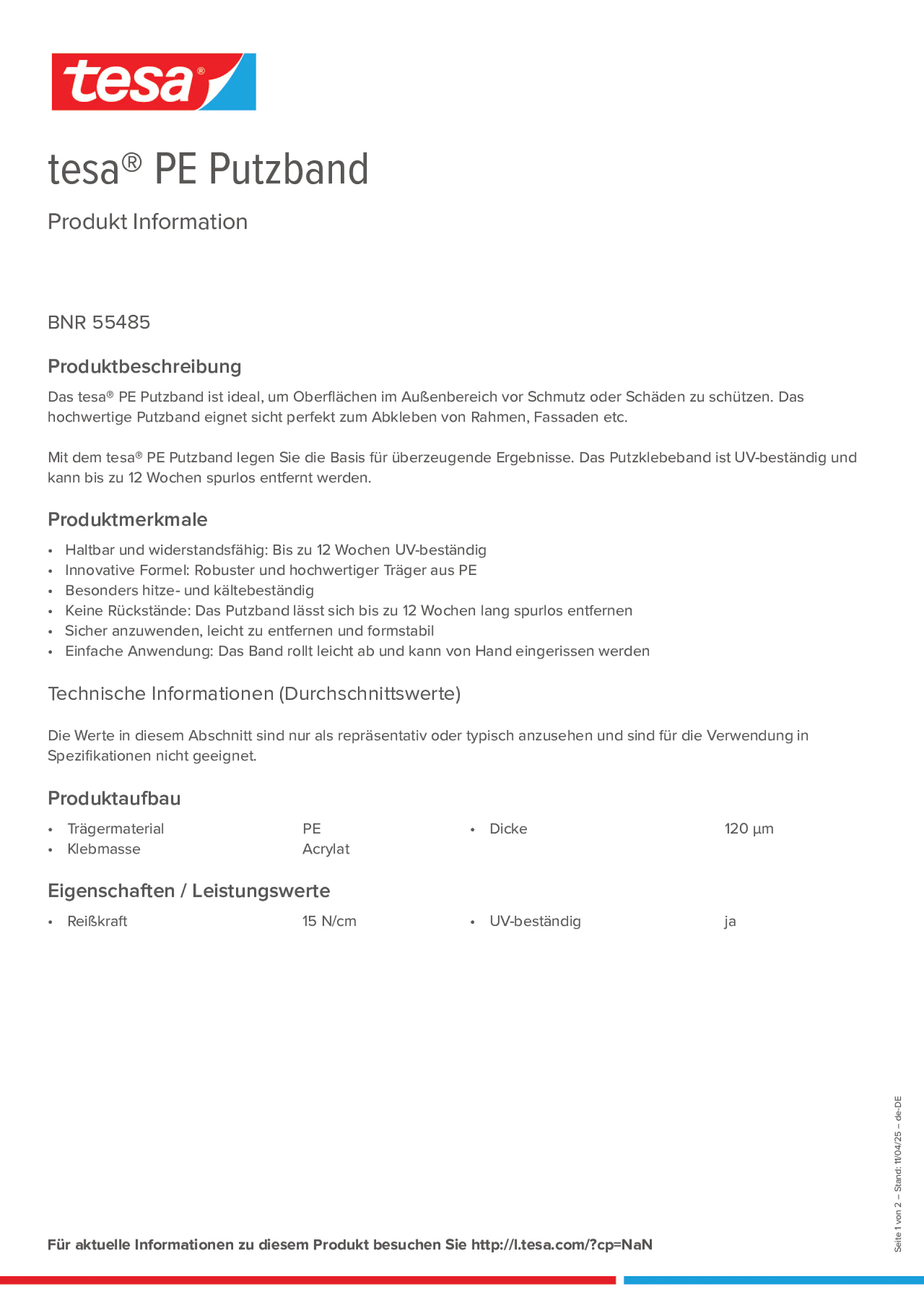 Product information_tesa® 55485_de-DE