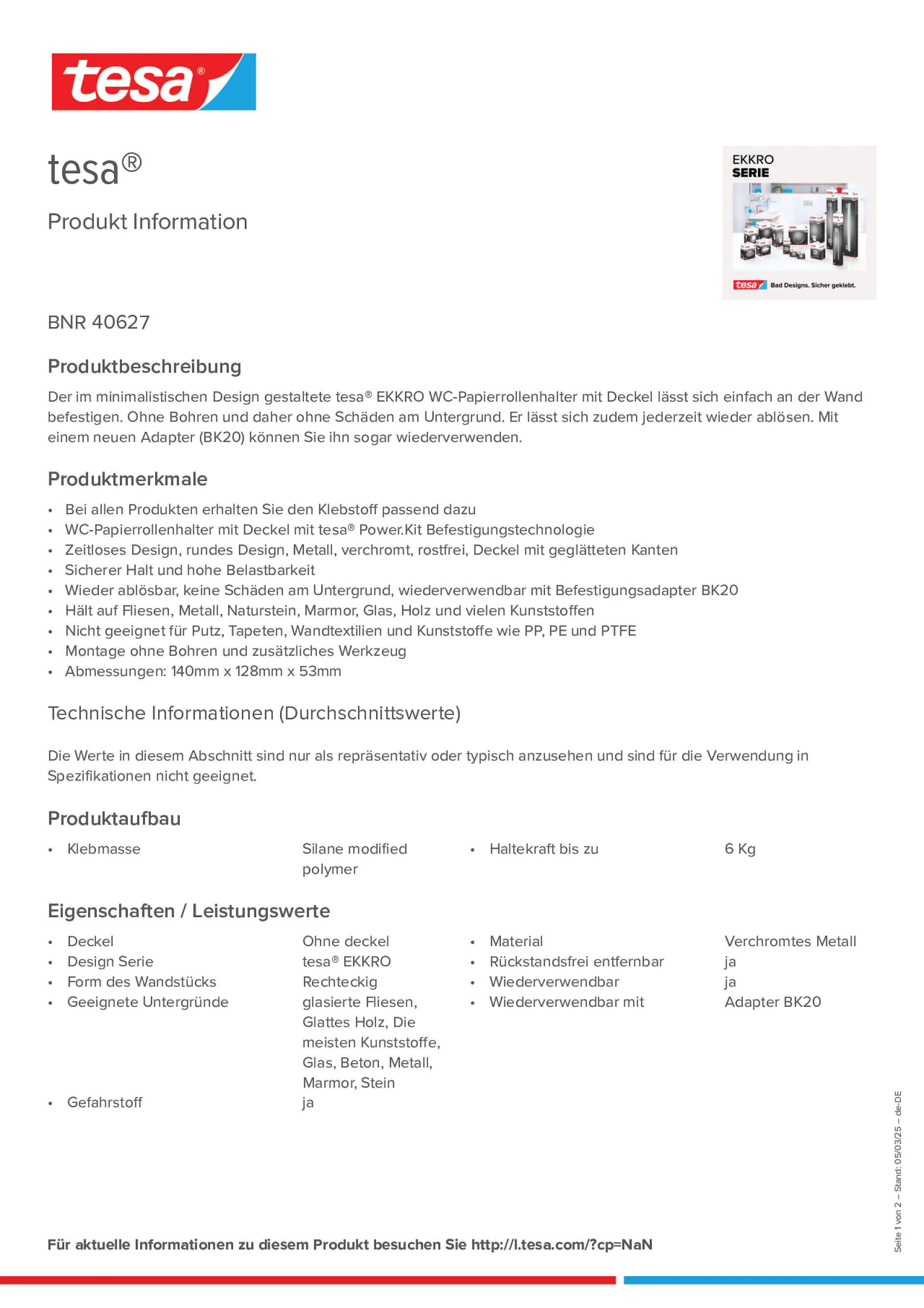 Product information_tesa® 40627_de-DE