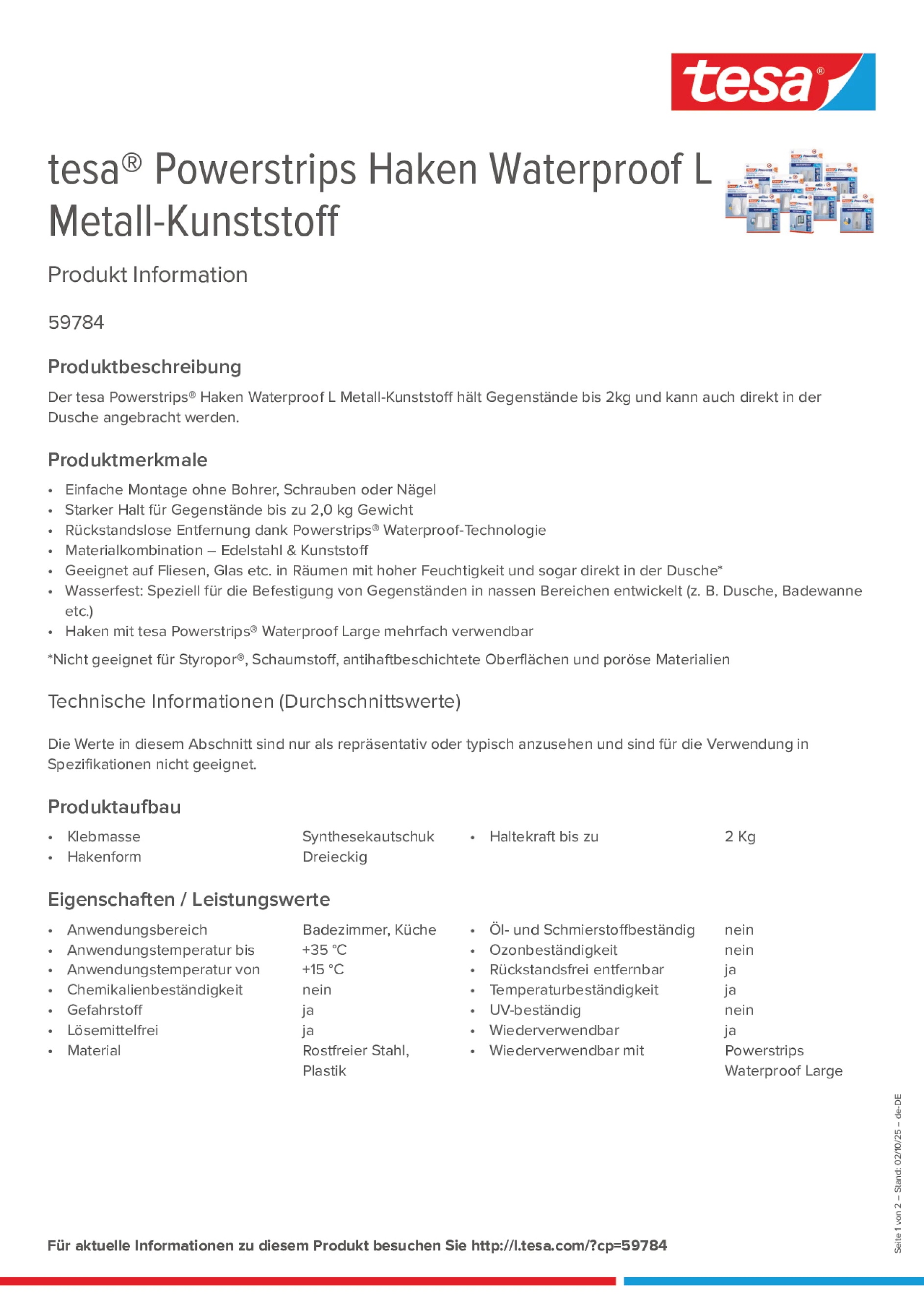Product information_tesa® Powerstrips 59784_de-DE