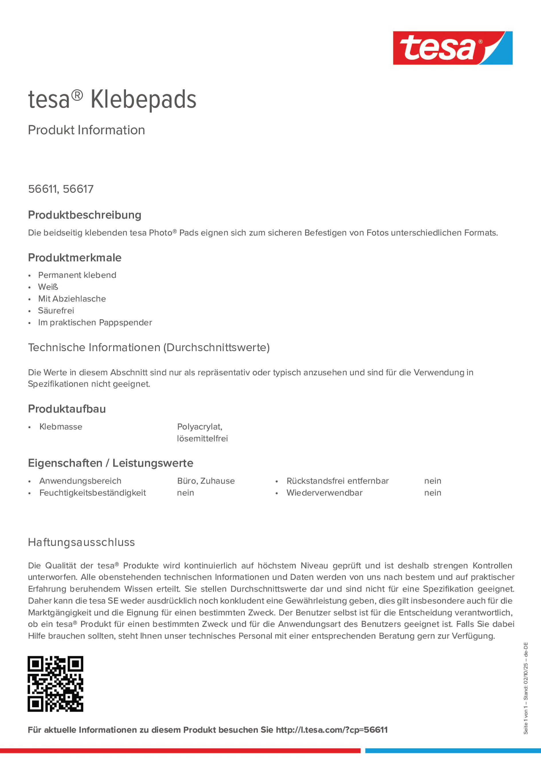 Product information_tesa® 56611_de-DE