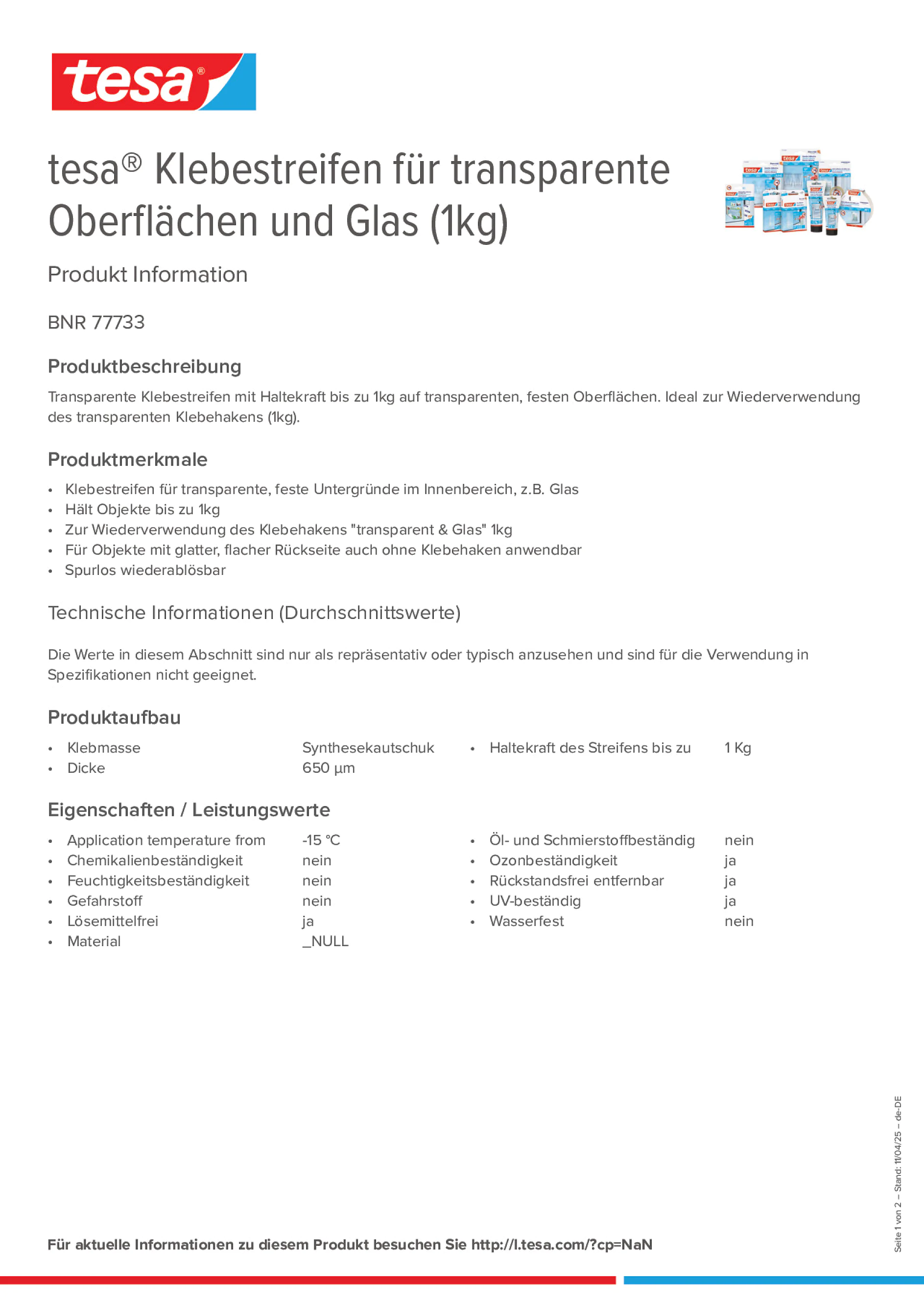 Product information_tesa® 77733_de-DE