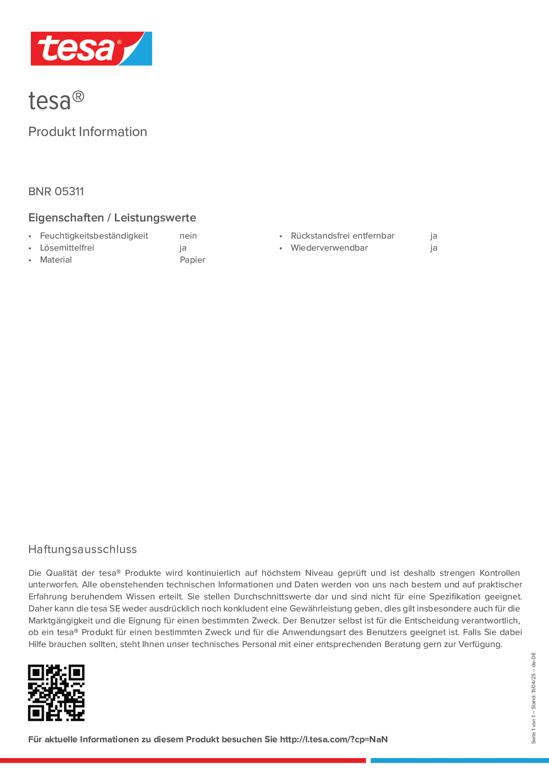 Product information_tesa® 05311_de-DE