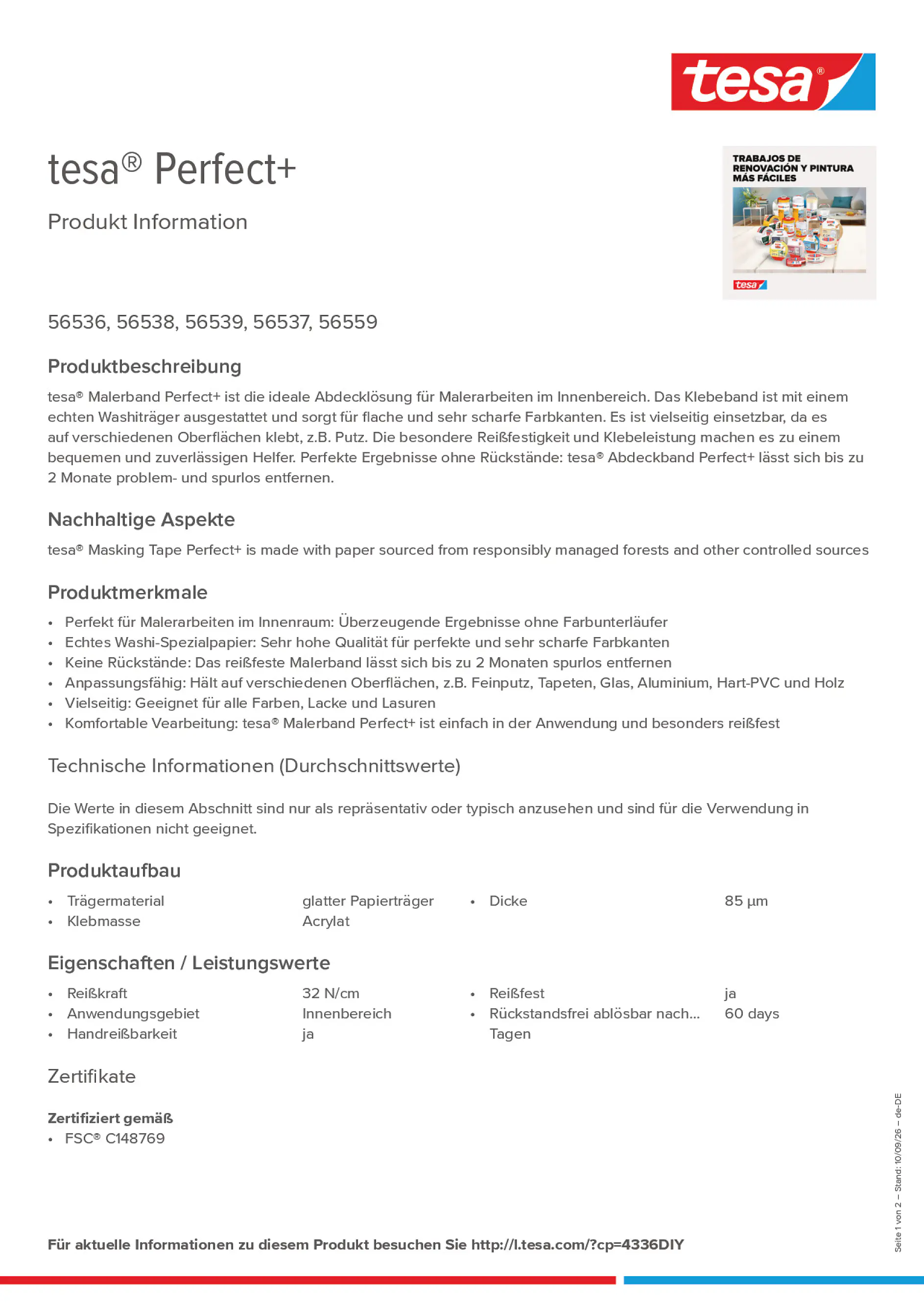 Product information_tesa® 4336DIY_de-DE