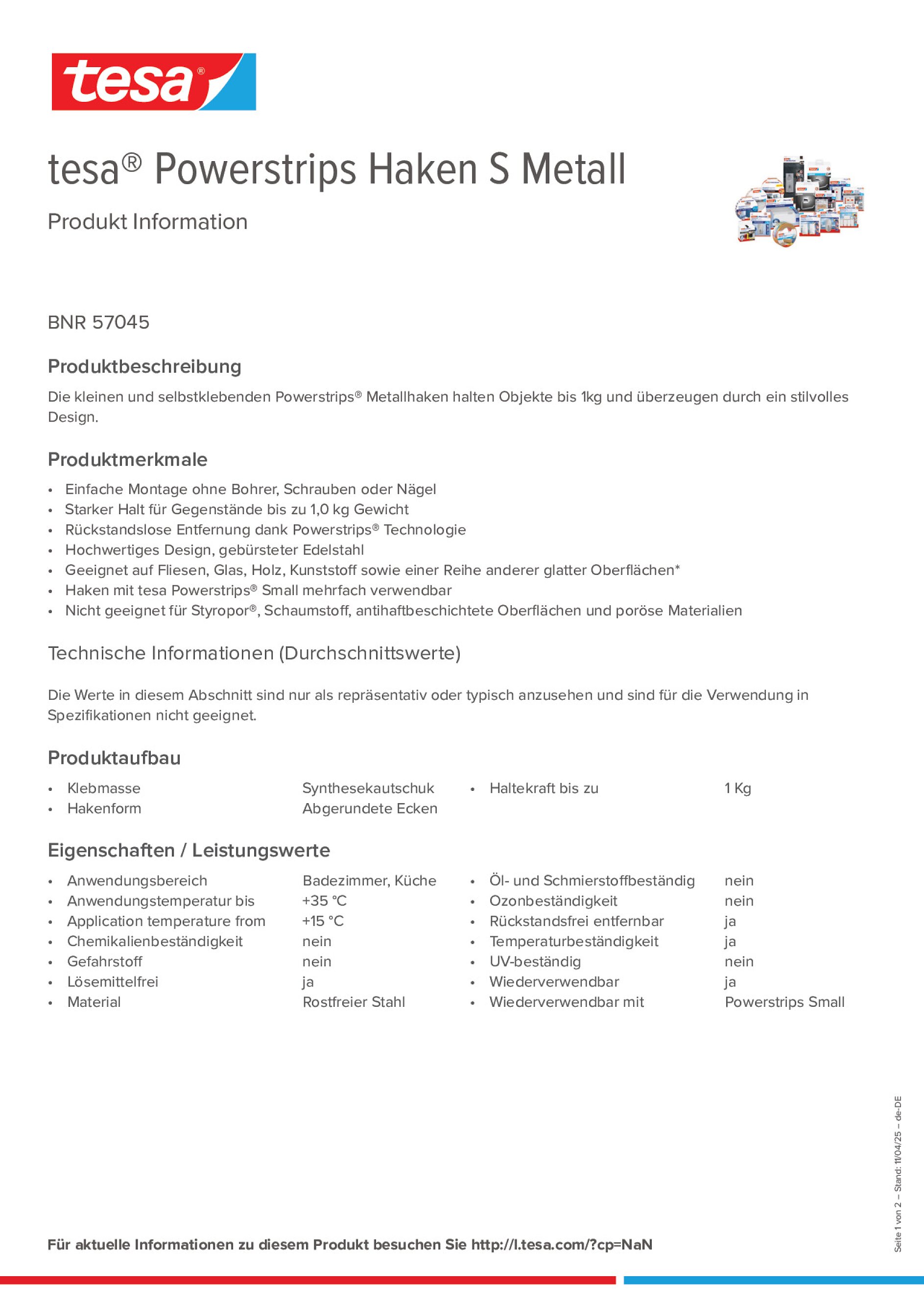 Product information_tesa® Powerstrips 57045_de-DE