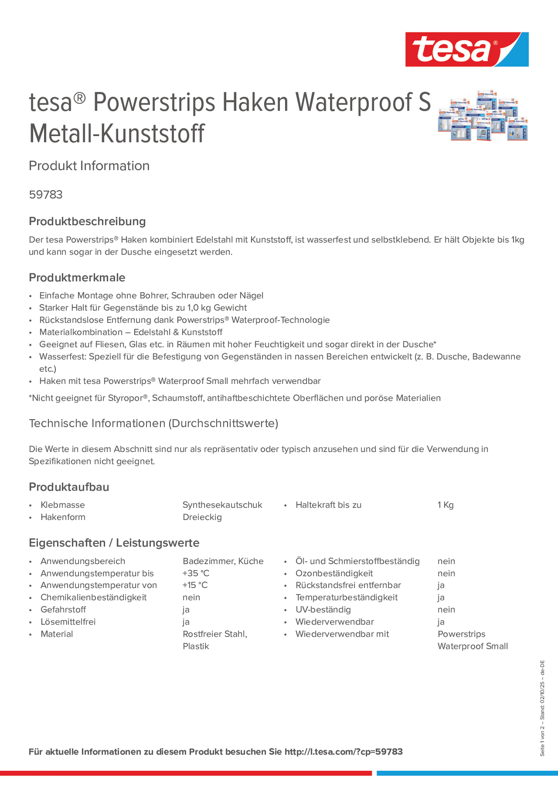 Product information_tesa® Powerstrips 59783_de-DE
