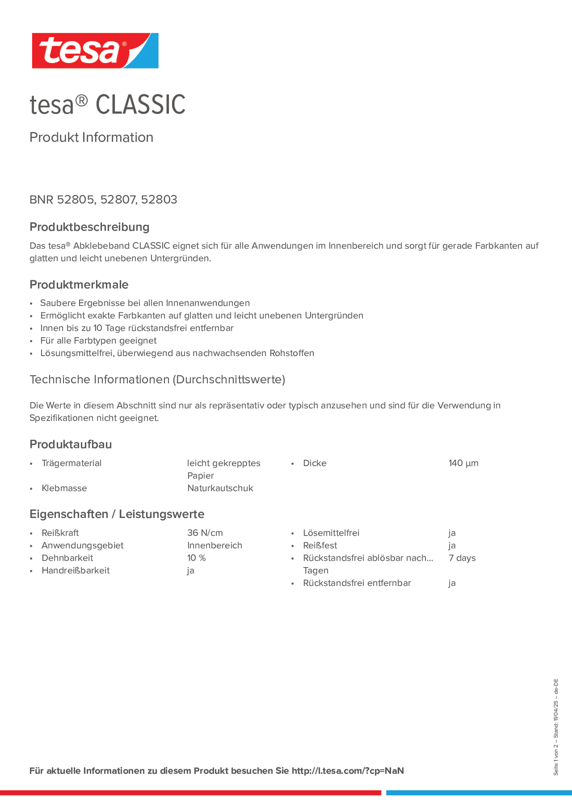 Product information_tesa® 5284_de-DE