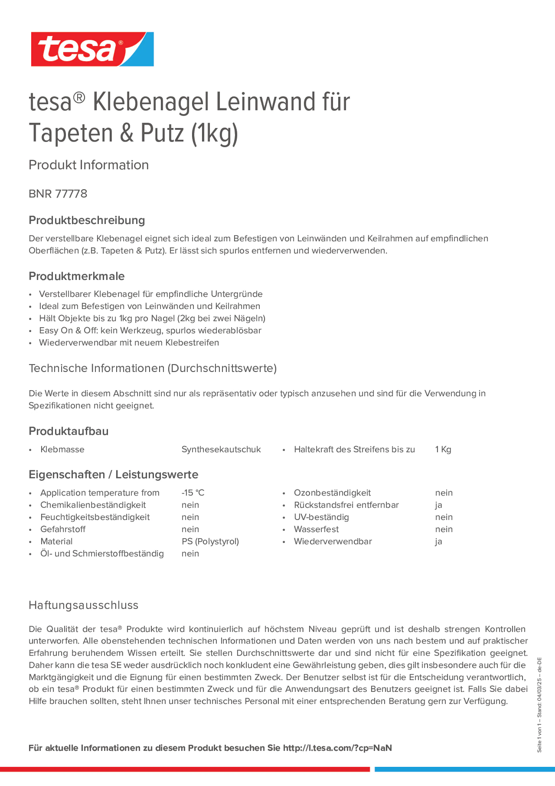 Product information_tesa® 77778_de-DE