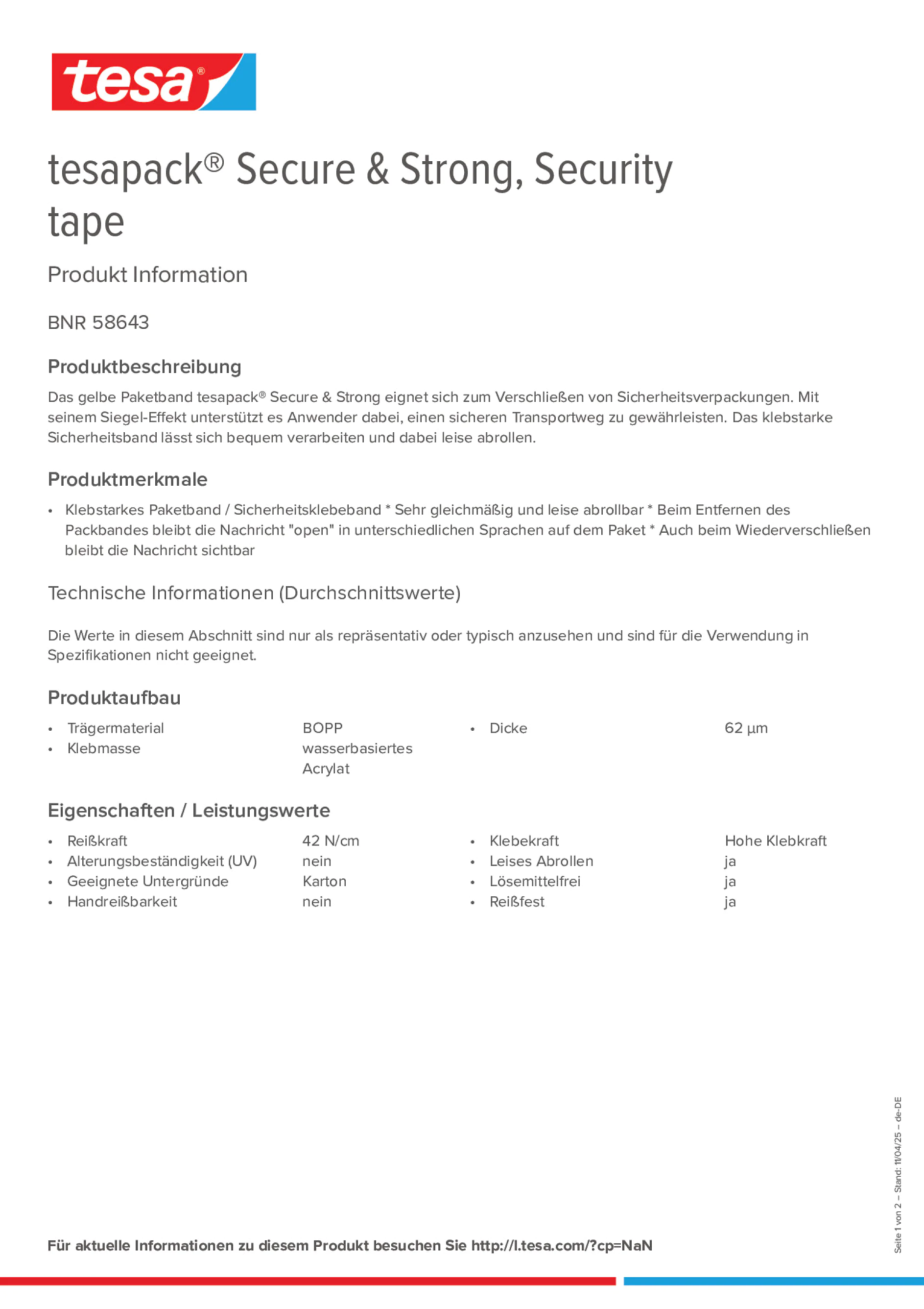 Product information_tesapack® 58643_de-DE